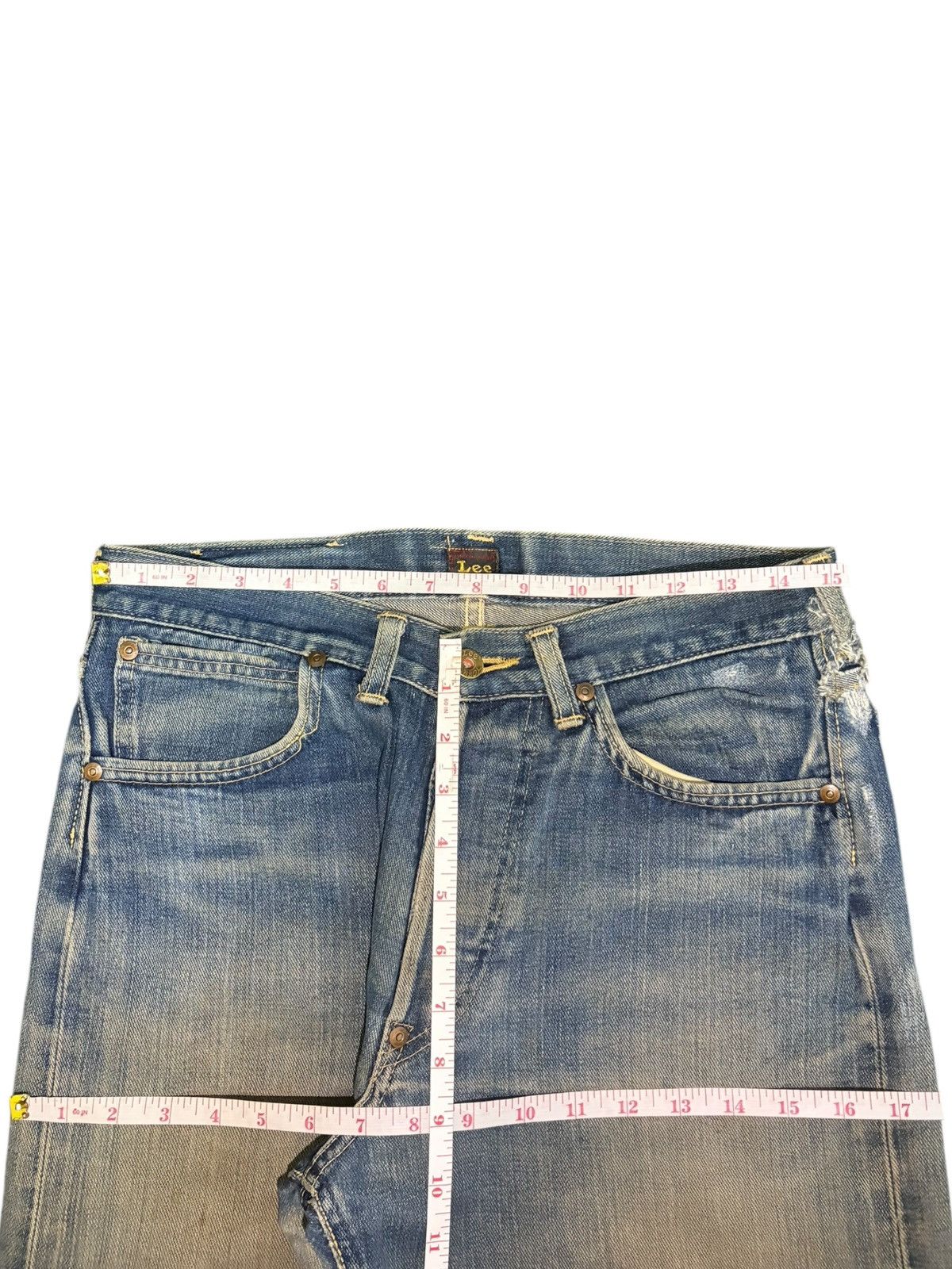 Lee True Vintage Lee Cowboy Selvedge Loose Distressed Jeans Size US 30 / EU 46 - 6 Thumbnail