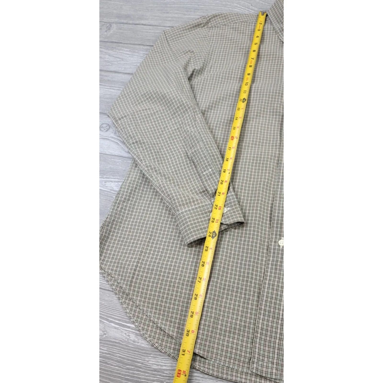 Polo Ralph Lauren Polo Ralph Lauren Button-Up Shirt Mens L Olive Green Plaid Button-Front Classic Knit Cotton Multicolor 90s Theme Size US L / EU 52-54 / 3 - 6 Thumbnail