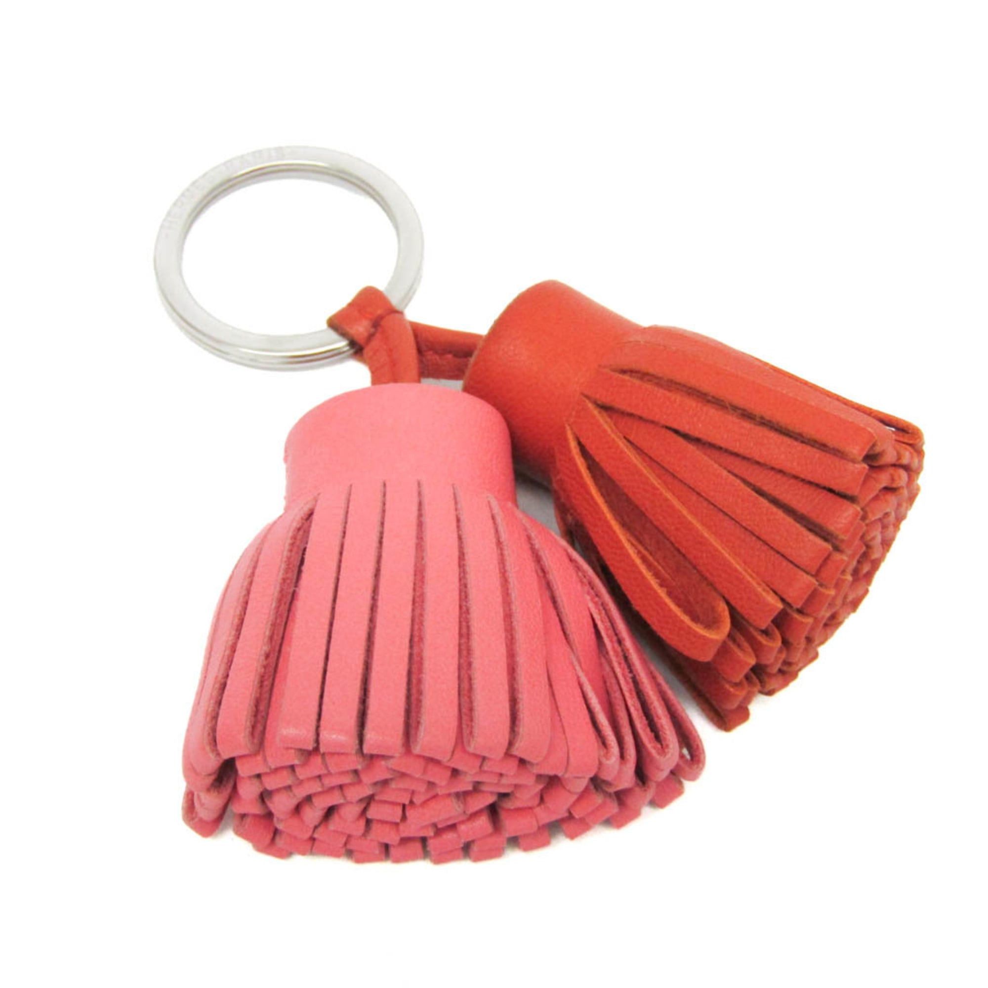 Hermes Hermes Carmen Uno Dos Keyring (Brown,Pink) Size ONE SIZE - 1 Thumbnail