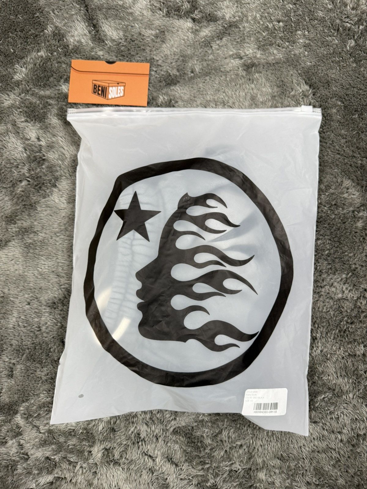 HELLSTAR Hellstar Grey/Black Flame Shorts Size US 28 / EU 44 - 4 Thumbnail