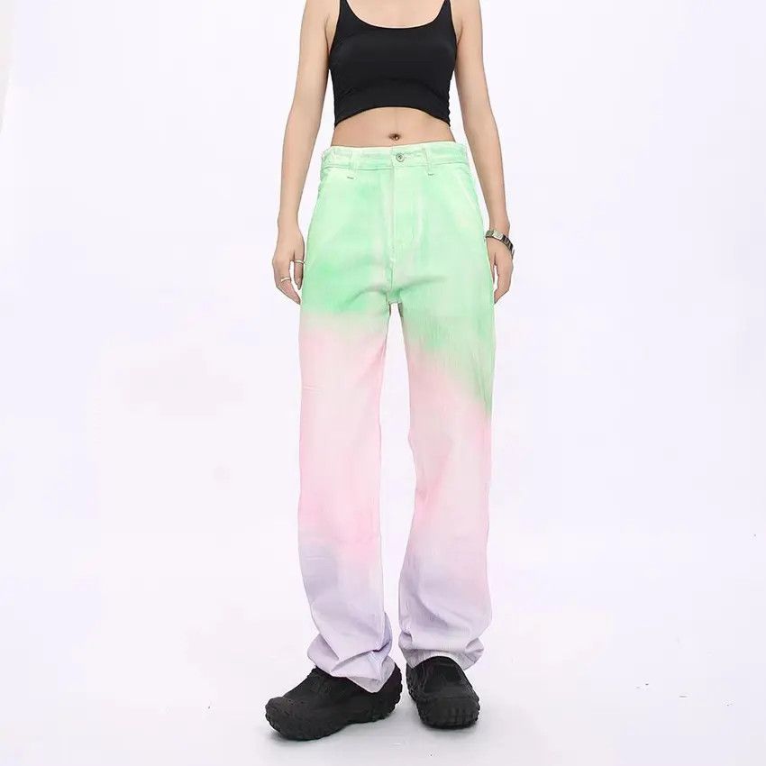 Designer × Japanese Brand Vintage Hip Hop Streetwear Loose Casual Jeans Size US 31 - 1 Thumbnail