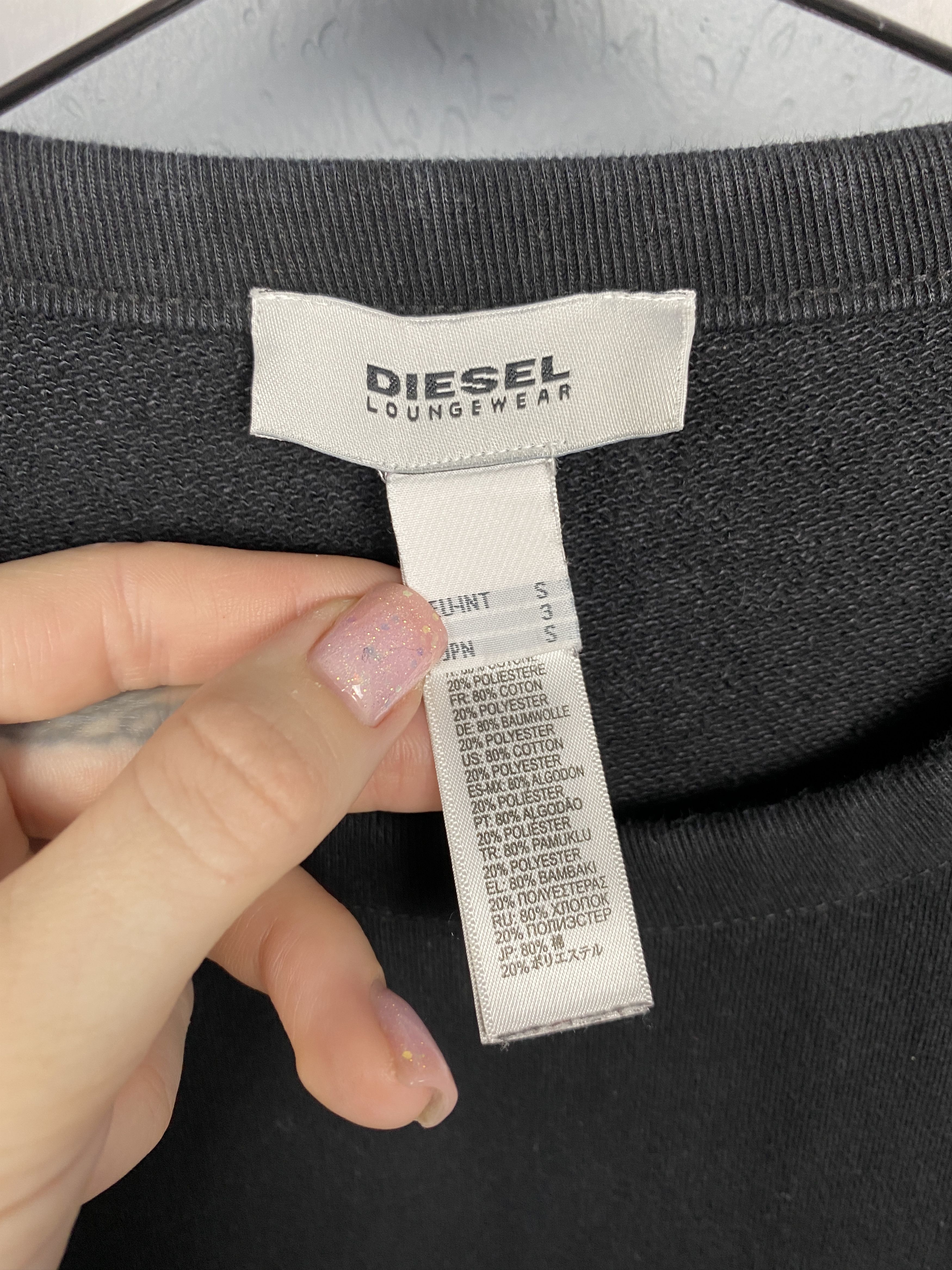 Diesel Diesel Vintage Mens Logo Punk Crew Neck Sweatshirt Y2K Size US S / EU 44-46 / 1 - 4 Thumbnail