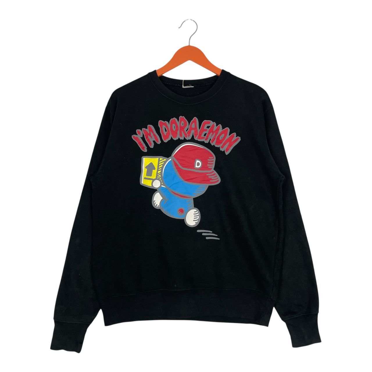 Anime Vintage Doraemon Big Printed Logo Sweatshirt Size US M / EU 48-50 / 2 - 1 Thumbnail