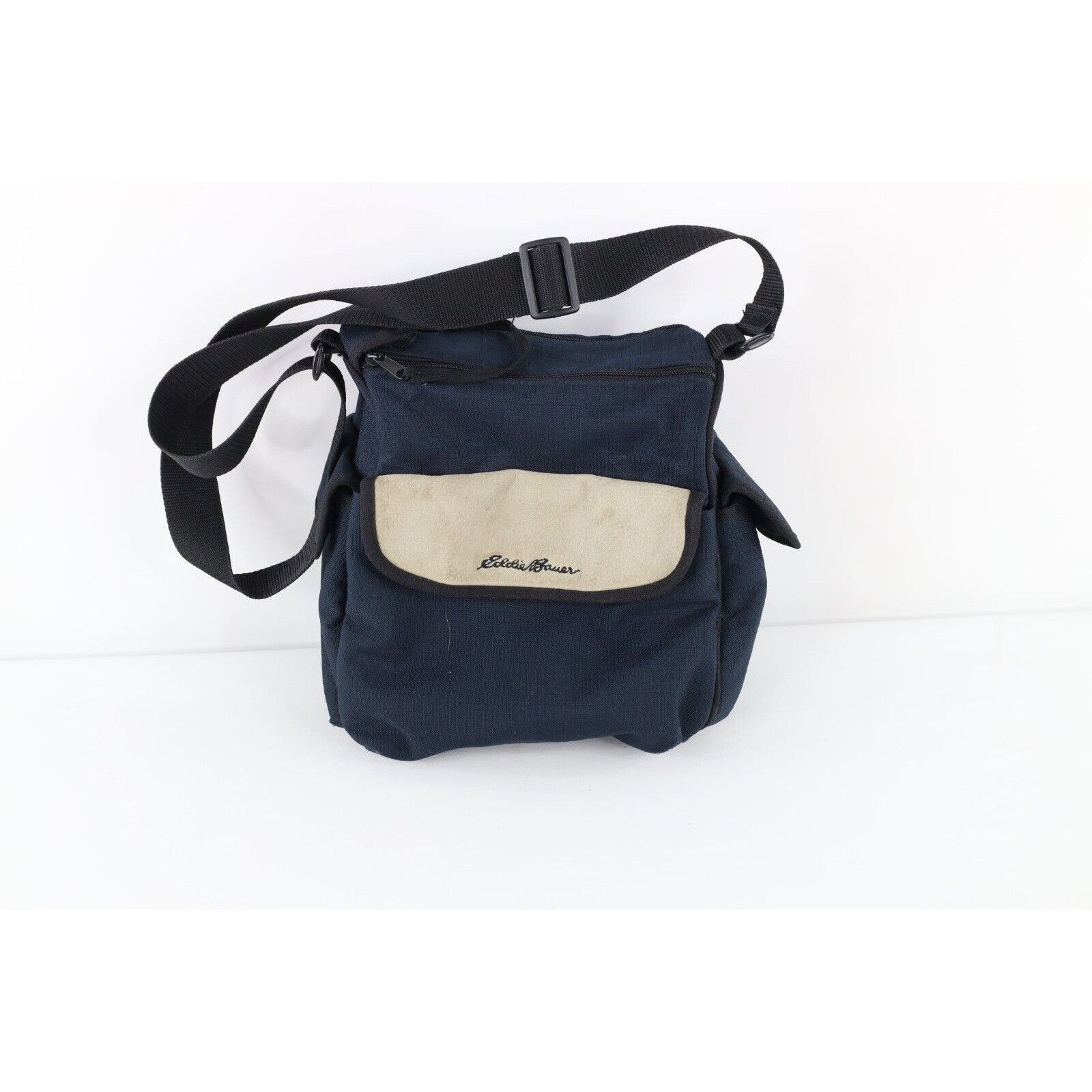 Eddie Bauer 90's Vintage Blue/Green Eddie Bauer Messenger Side Bag