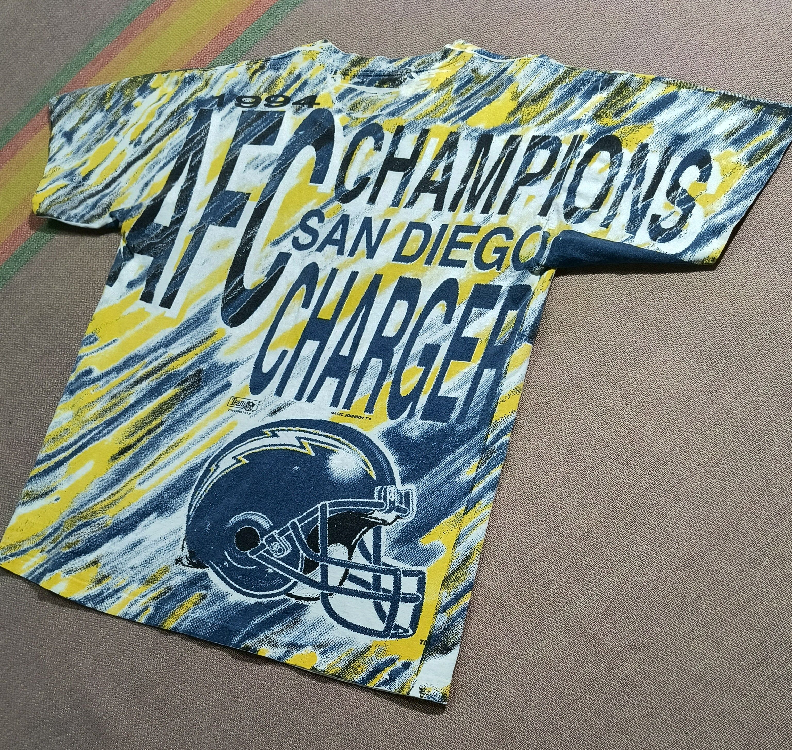 NFL Vintage AOP SD Chargers AFC Champions 1994 tee Size US L / EU 52-54 / 3 - 6 Thumbnail