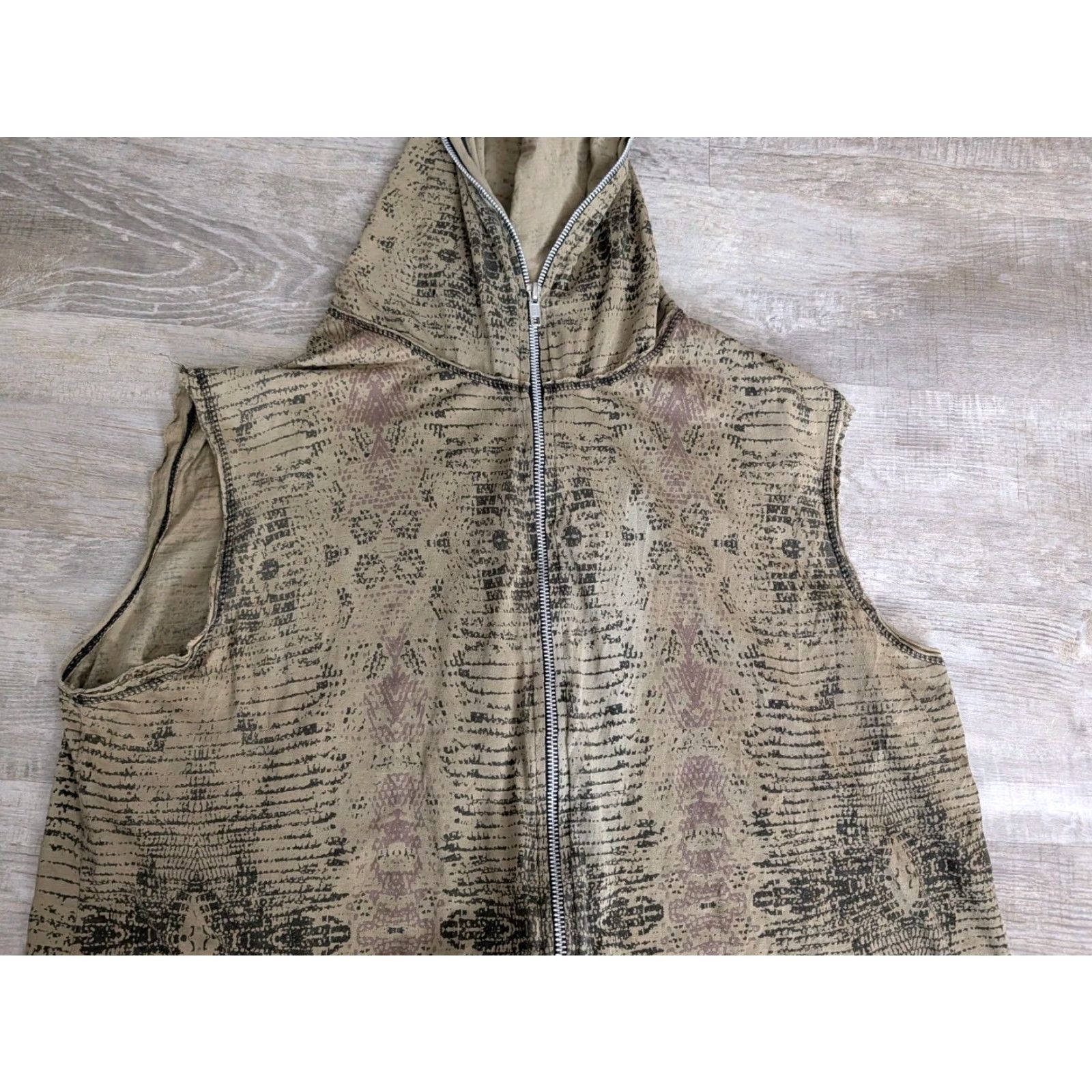 Vintage Festival Ratredz Full Zip Hood Sleeveless Shirt XL Mens Tribal Size US XL / EU 56 / 4 - 3 Thumbnail