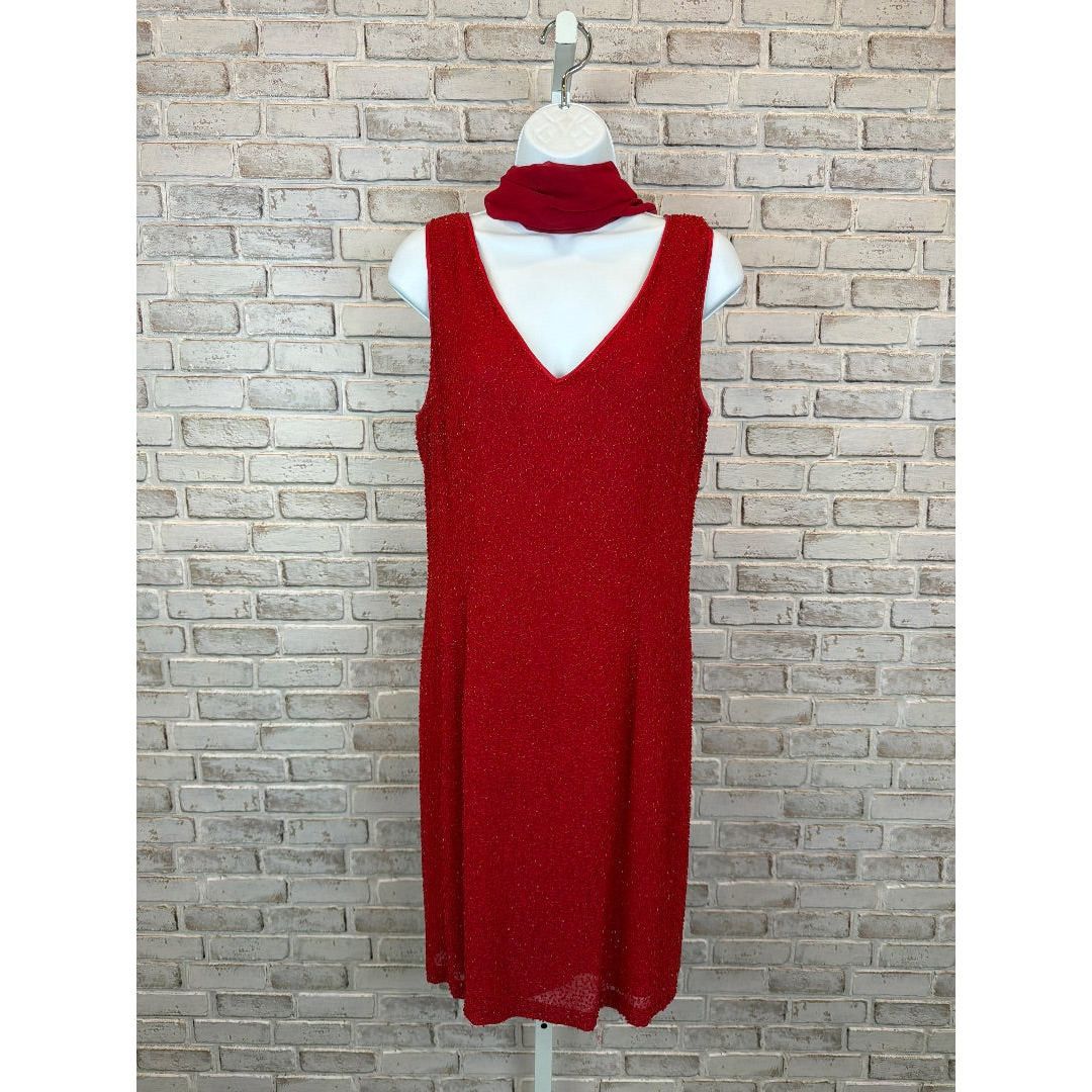Bieff Basix silk Dress Red 12 Used - Excellent