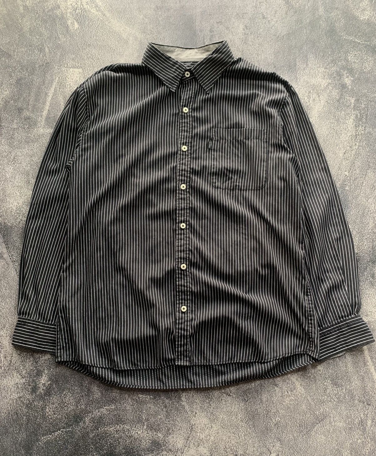 Yohji Yamamoto Button Shirt SACSNY Y'SACCS Striped Japanese Size US XL / EU 56 / 4 - 1 Thumbnail