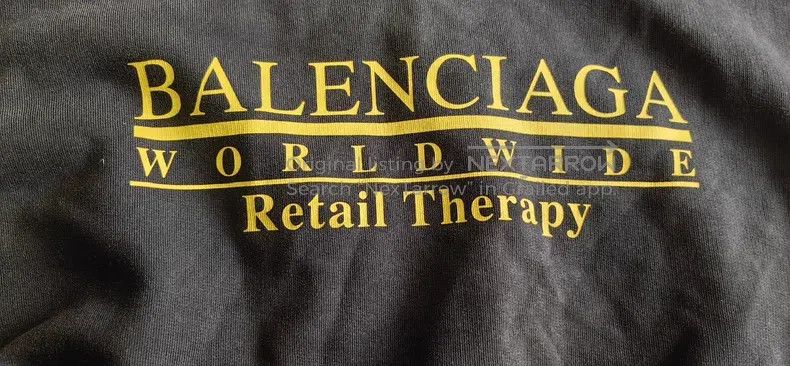 Balenciaga Balenciaga Washed Distressed Logo Sweatshirt Size US M / EU 48-50 / 2 - 2 Thumbnail