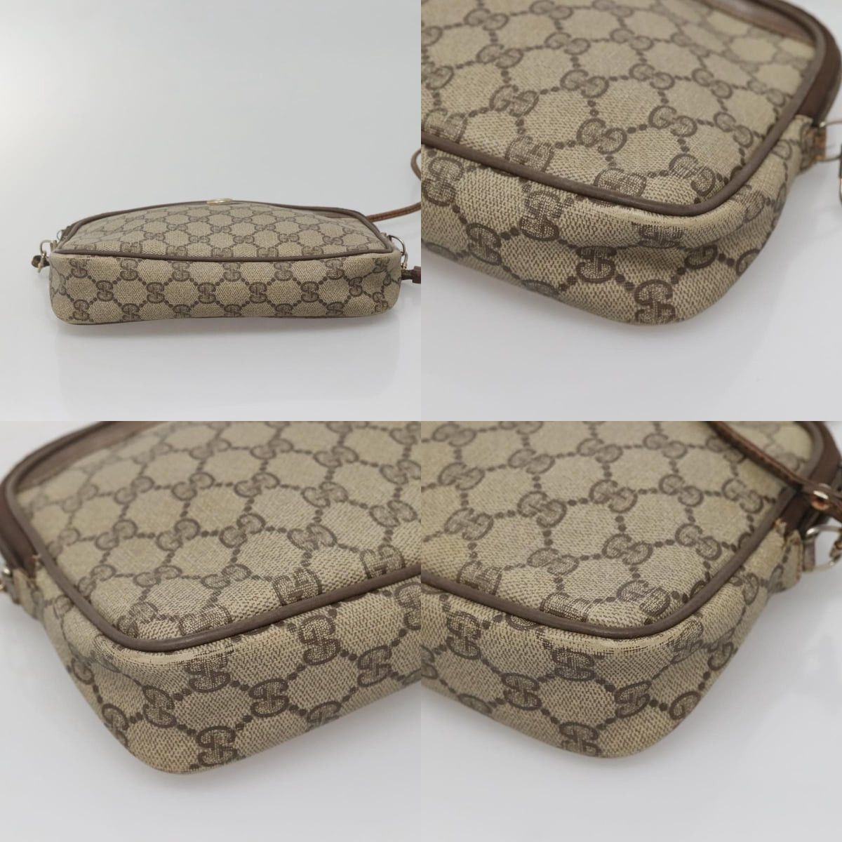 Gucci GUCCI GG Supreme Shoulder Bag Pvc Beige Gold 56 02 068 Size ONE SIZE - 10 Thumbnail