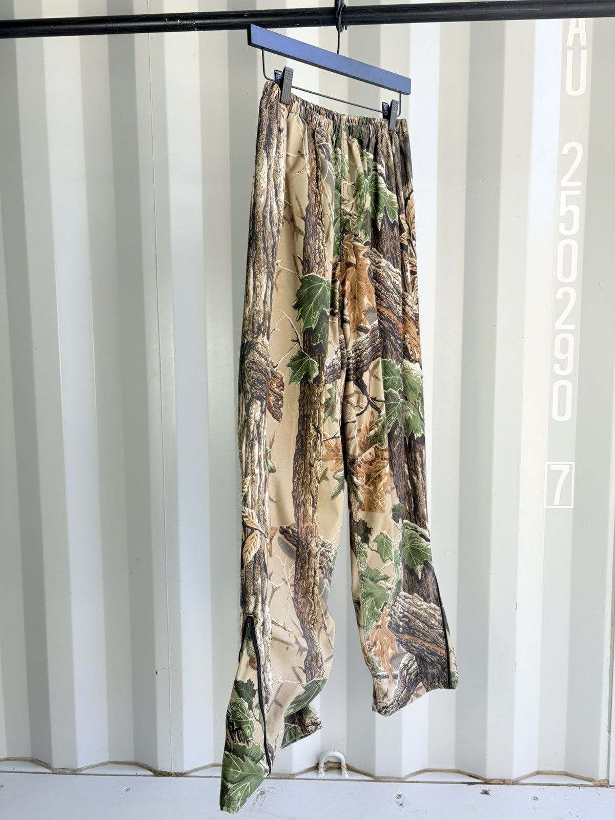 Vintage Camo Zip Flare Pants ERD Grunge Thrashed Size US 31 - 3 Thumbnail