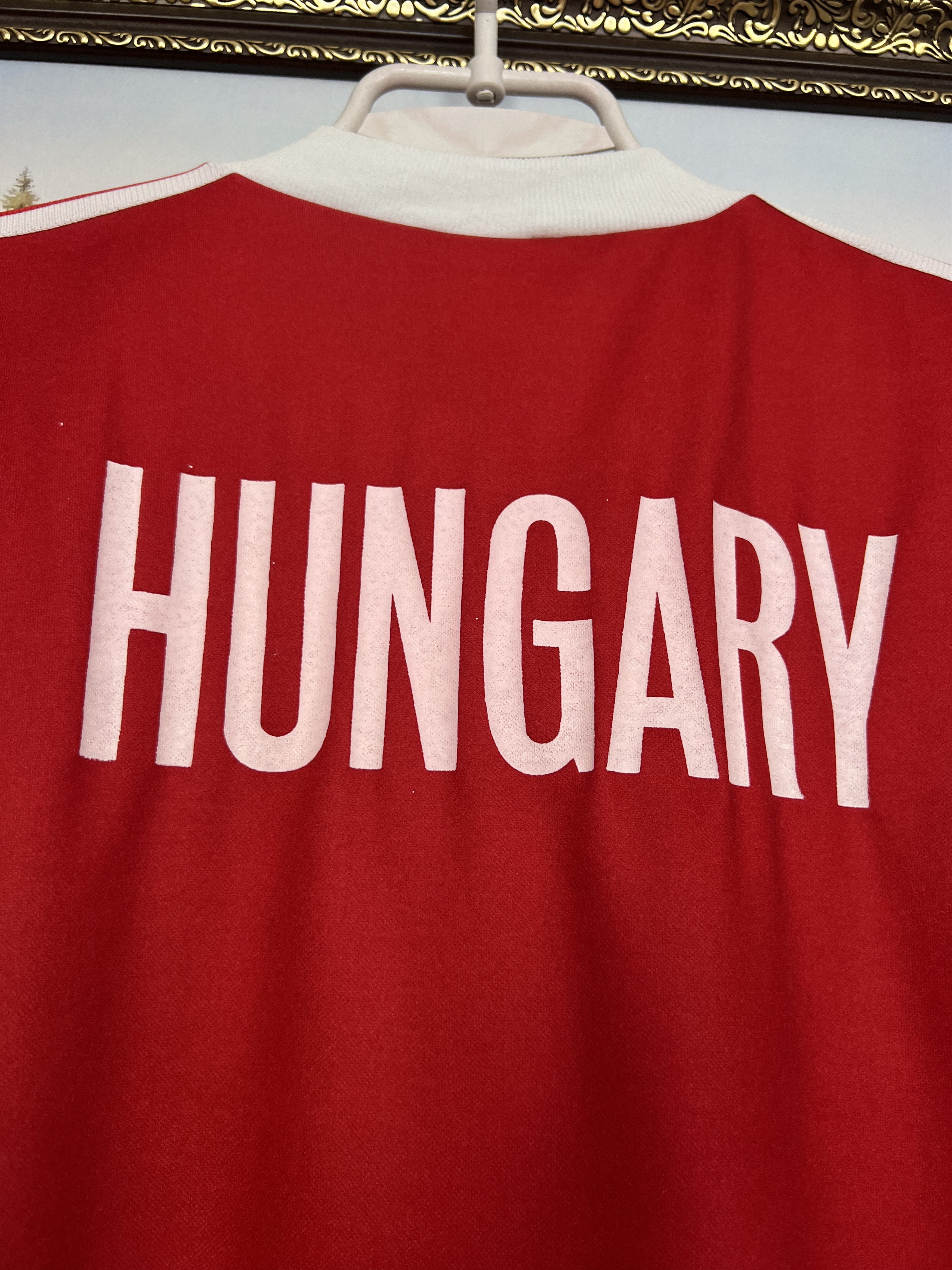 Adidas Hungary Football Olympics Shirt Jersey National Team Trikot Size US L / EU 52-54 / 3 - 9 Thumbnail