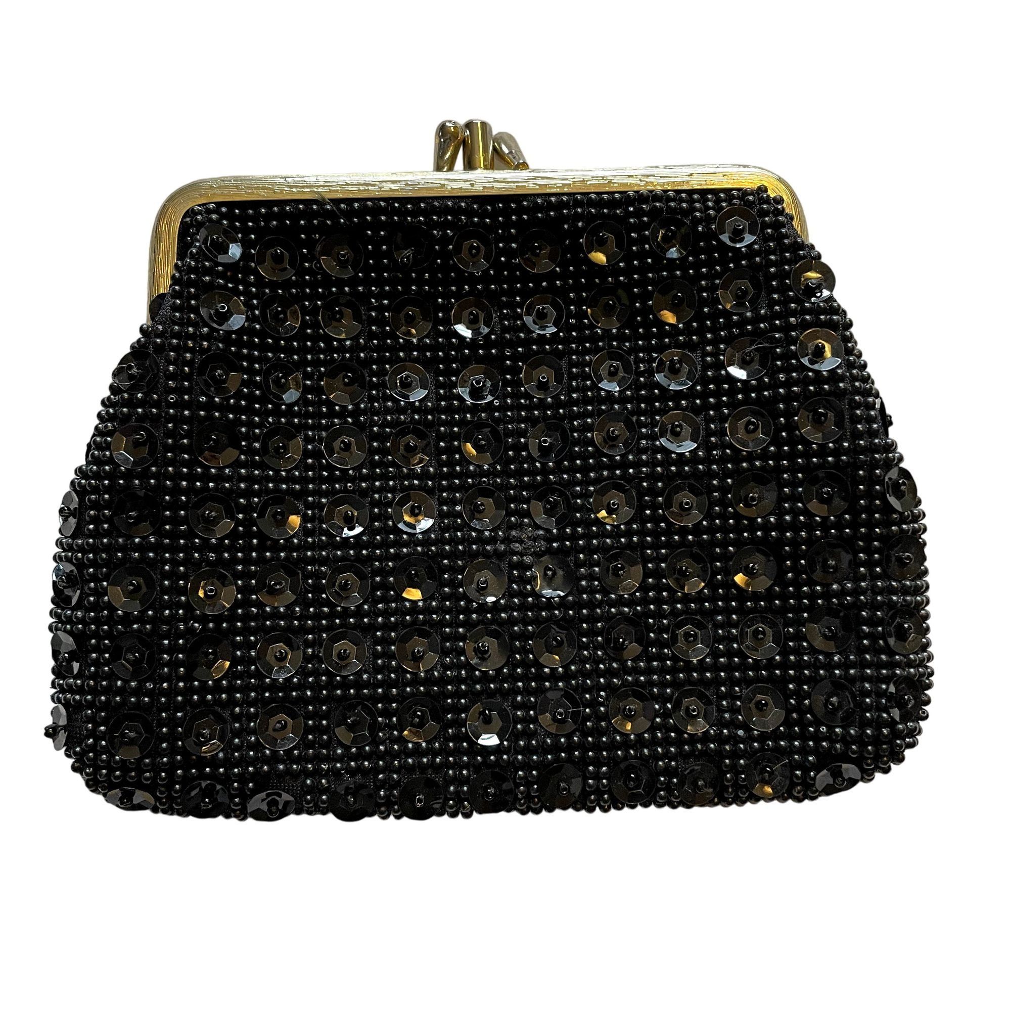 Other Little Black Evening Coin Purse Women Bag Beaded Sequence u Size ONE SIZE - 1 Thumbnail