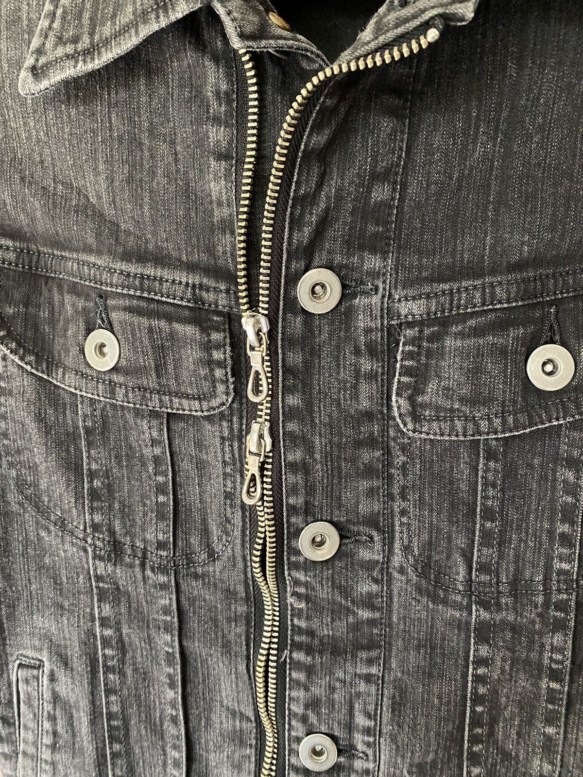 5351 POUR LES HOMMES × Beauty Beast × Japanese Brand 2000s Moonage Devilment Dual Zipper and Butterfly wash denim Size S / US 4 / IT 40 - 9 Thumbnail