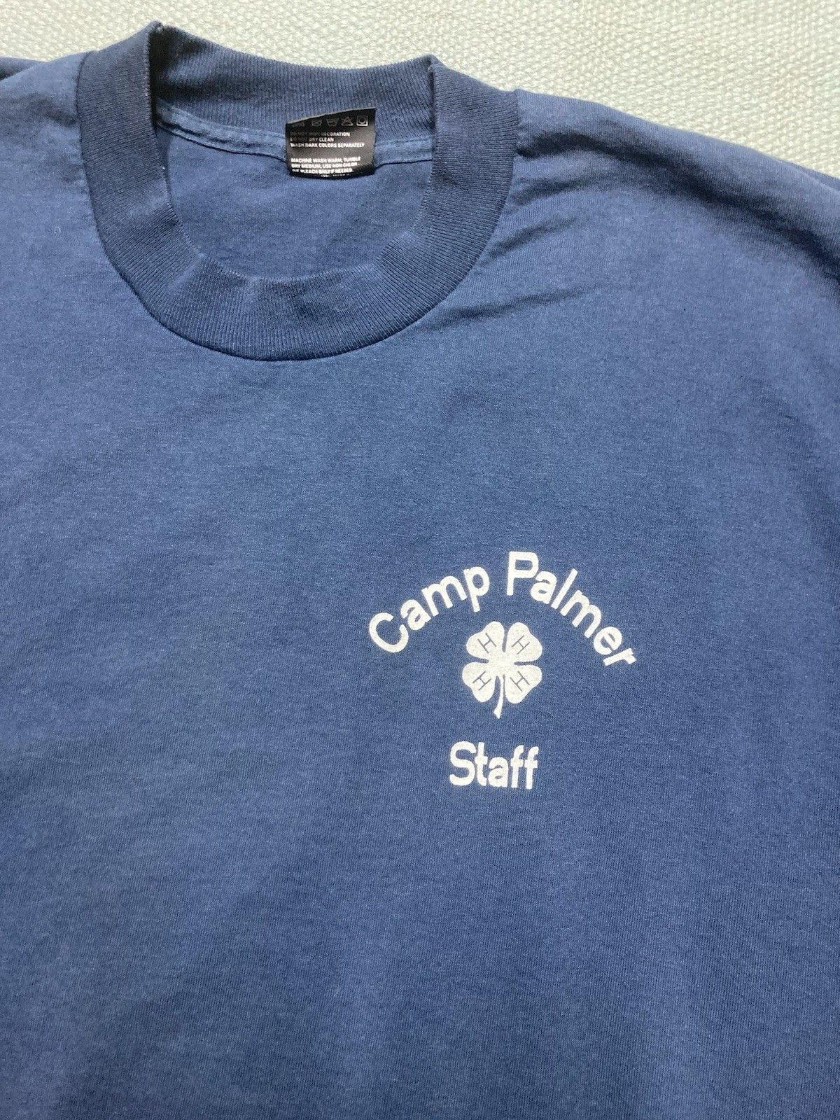 Fruit Of The Loom × Vintage 90s t shirt camp Palmer 4H farm single stitch skunk man XL Size US XL / EU 56 / 4 - 2 Thumbnail