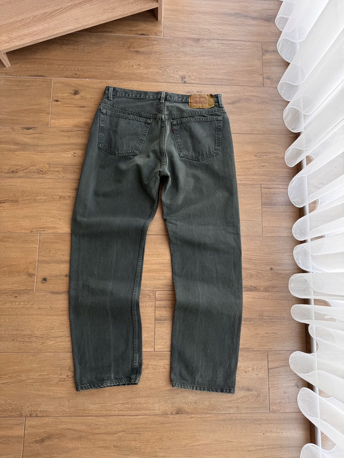Vintage Vintage Levi's Made in USA Emerald Green Heavyweight Jeans Size US 38 / EU 54 - 9 Thumbnail