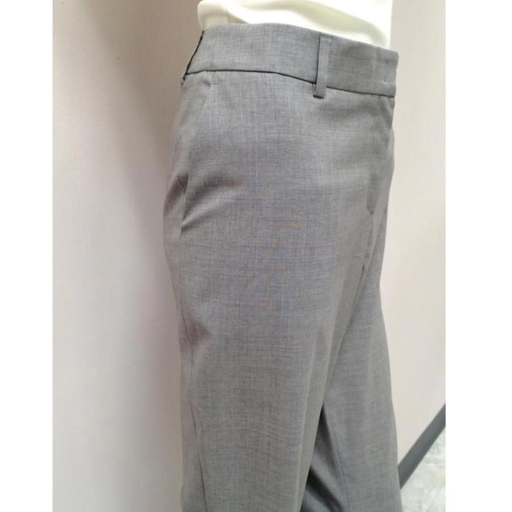 Designer Akris Punto Grey Flare Pants Size 32" / US 10 / IT 46 - 5 Thumbnail