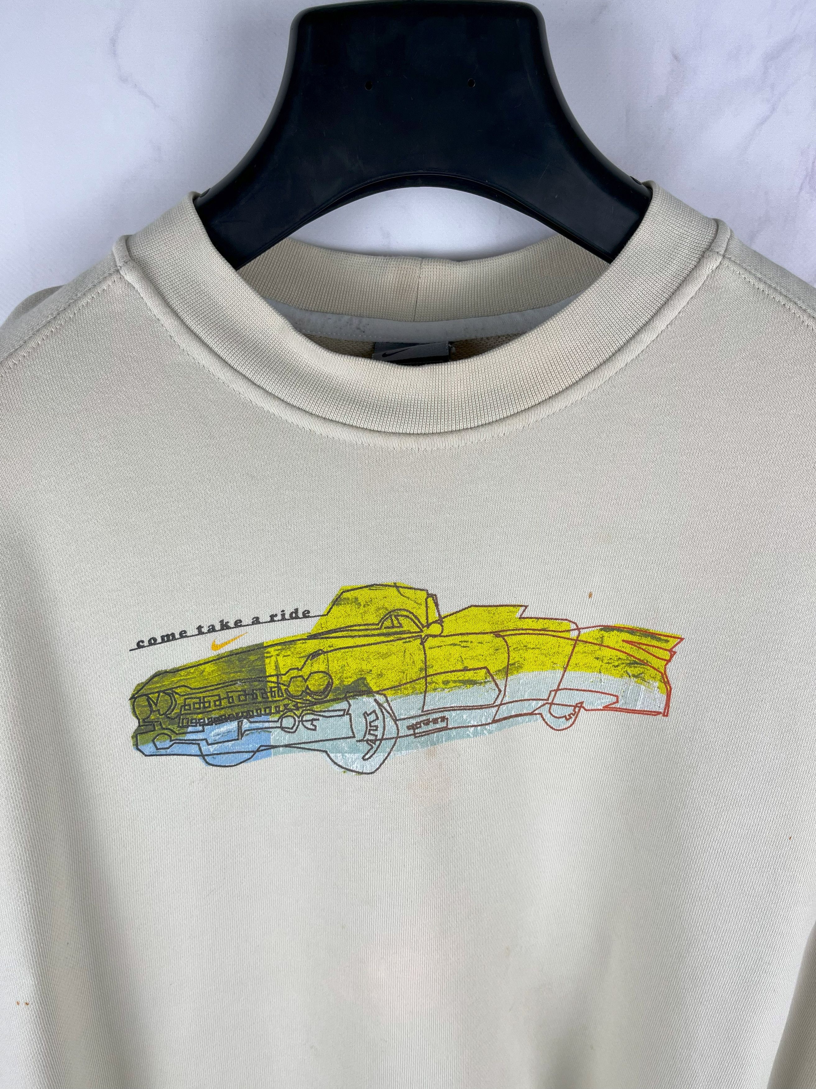 Nike Vintage Nike Car Logo Sweatshirt "Come Take A Ride" Size M Size US M / EU 48-50 / 2 - 3 Thumbnail
