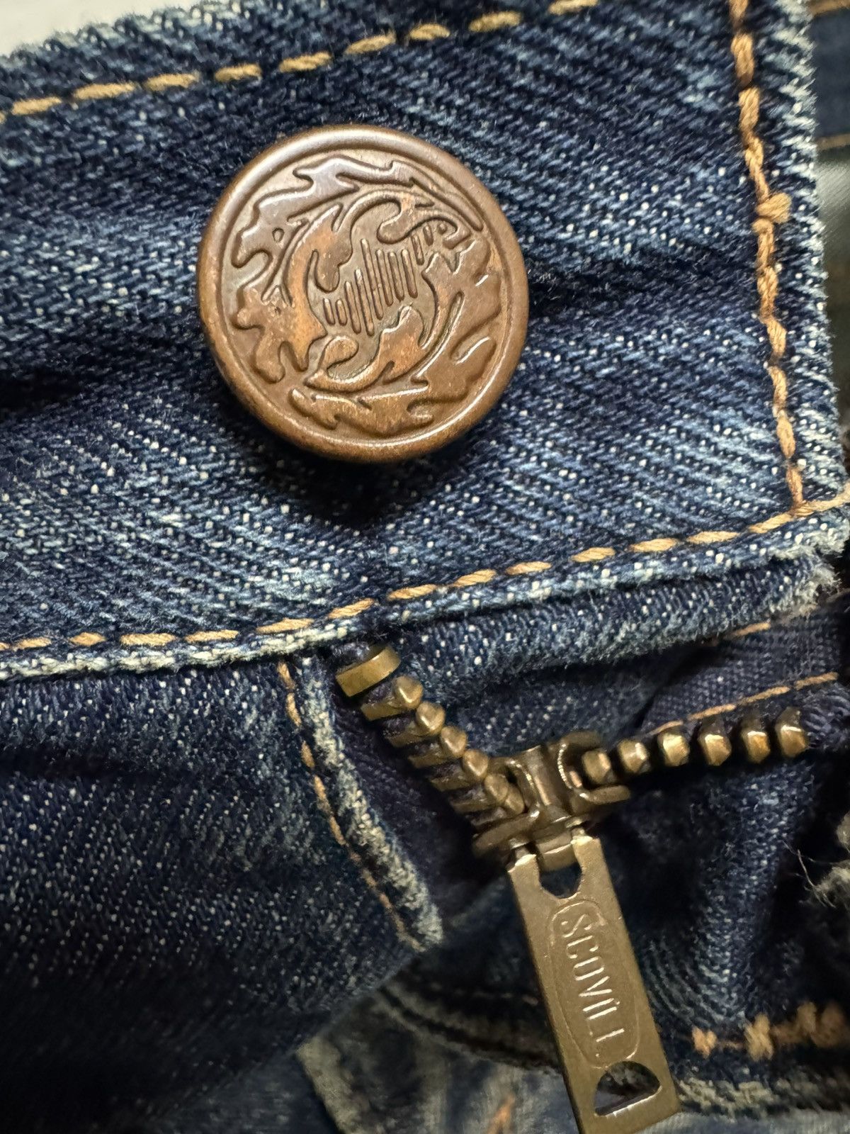 If Six Was Nine TRUE 70s-80s BOBSON WHISKER BELL BOTTOM BOOTCUT RUSTY MUD Size US 32 / EU 48 - 8 Thumbnail