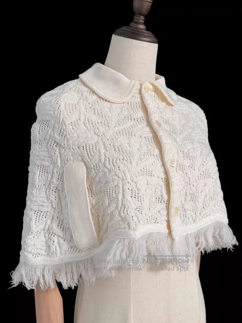 Comme des Garcons Comme des Garcons Openwork Knit Shawl Size S / US 4 / IT 40 - 8 Thumbnail
