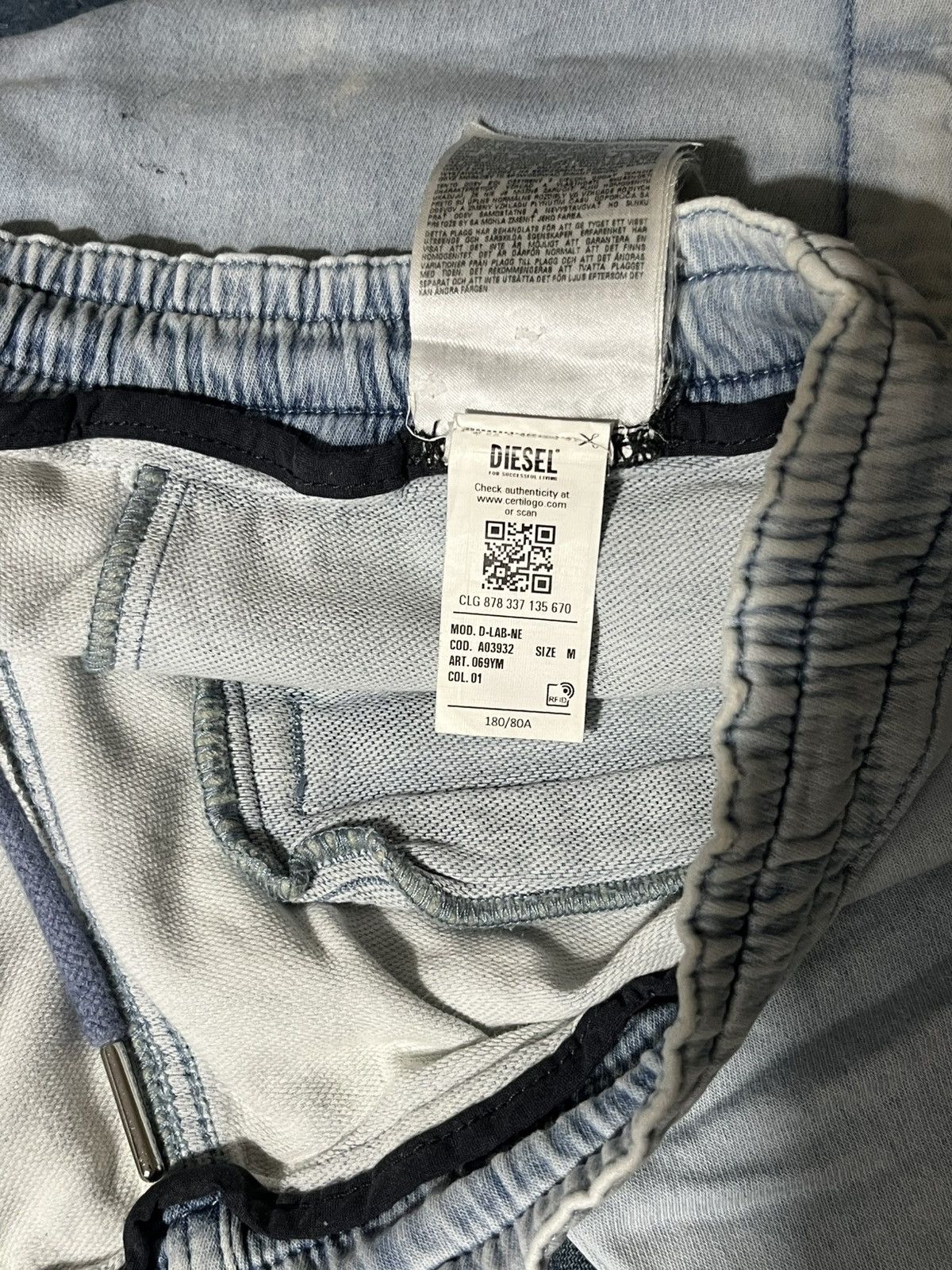 Diesel Tapered D-Lab Track Loose Denim pants Size US 30 / EU 46 - 8 Thumbnail