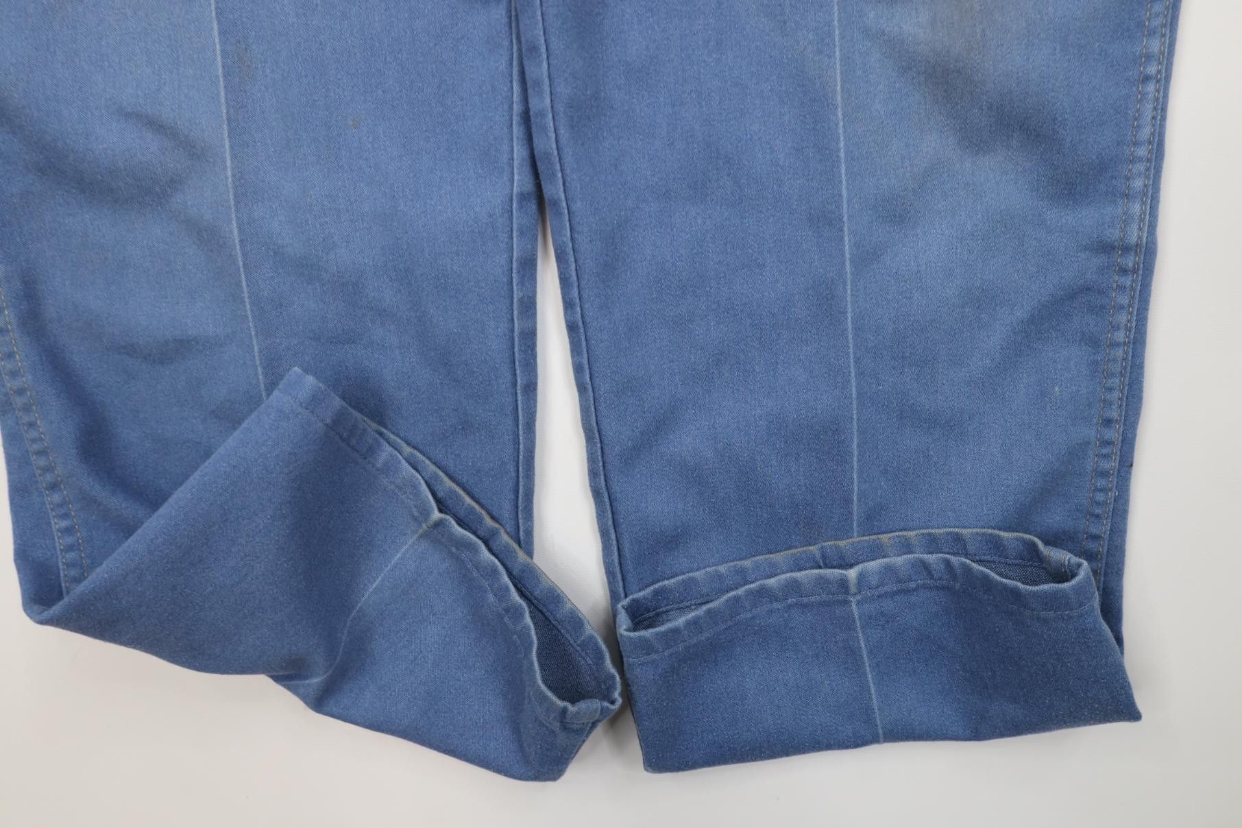 Vintage Vintage 90s Streetwear Flared Wide Leg Denim Jeans Blue Size US 38 / EU 54 - 5 Thumbnail