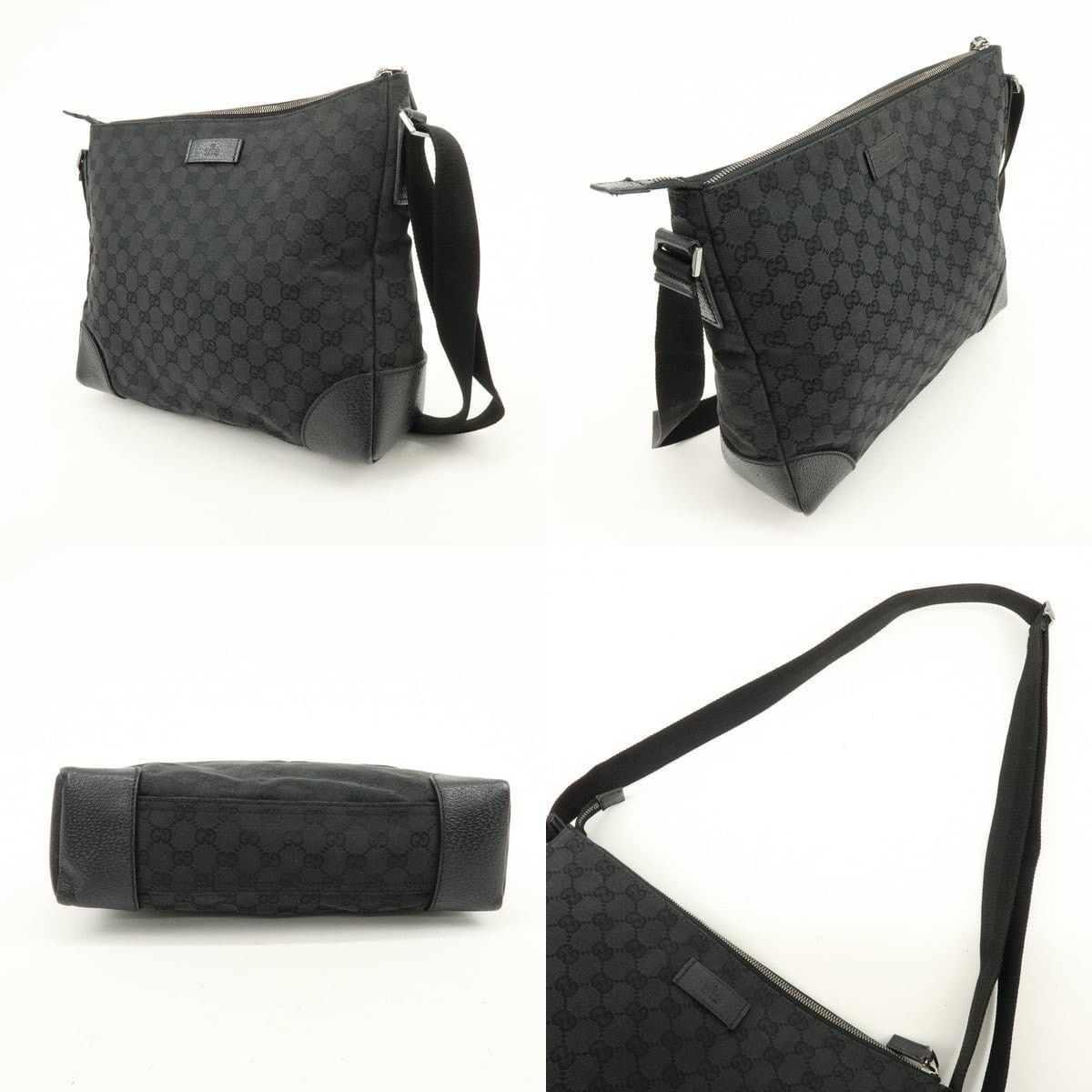 Gucci Gucci GG Canvas Messenger Bag Black Size ONE SIZE - 3 Thumbnail