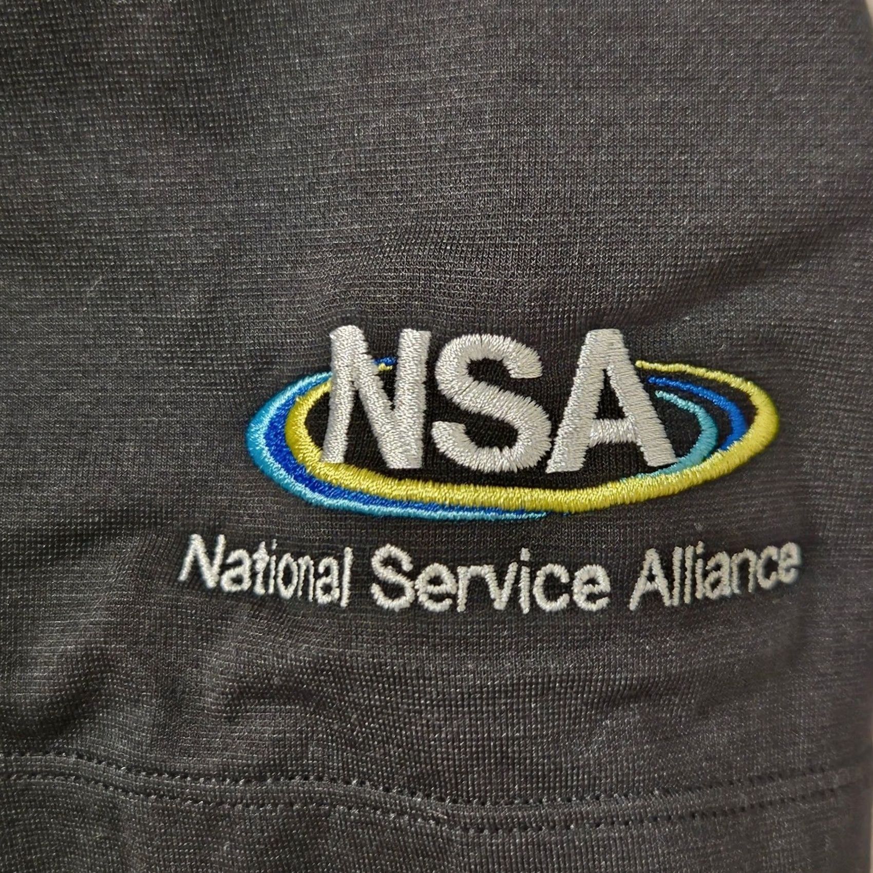 Lululemon Lululemon Black Short Sleeve Polo Shirt Men's Large NSA National Service Shirt Size US L / EU 52-54 / 3 - 4 Thumbnail