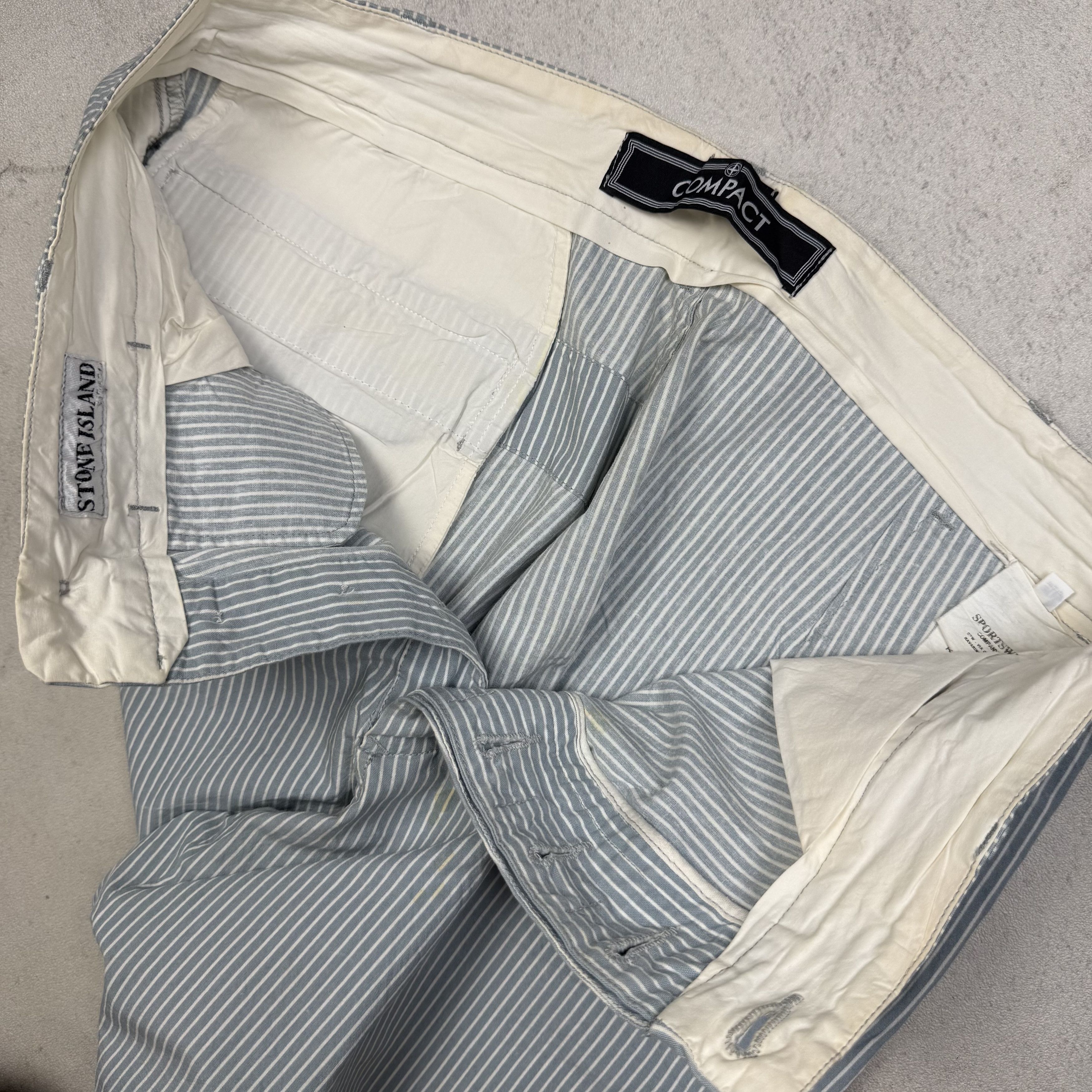 Stone Island Stone Island Compact Stripe Pants Size US 32 / EU 48 - 9 Thumbnail