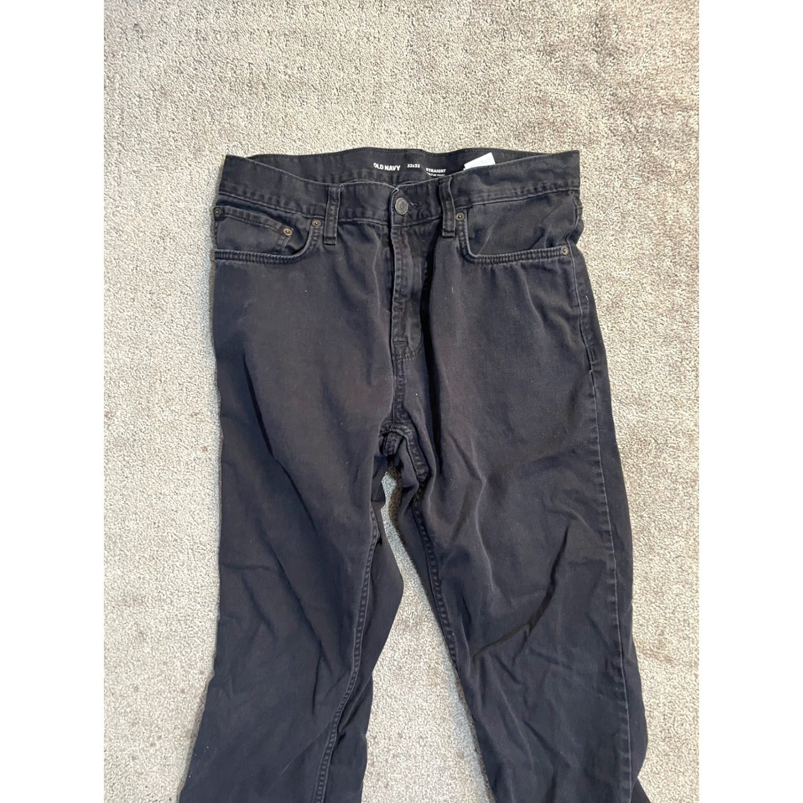 Old Navy Old Navy Jeans Men Straight 32x32 Black Denim 5-Pocket Zip Slim 32 Inseam 5-Pocket Design Mens Clothing Regular Size Type Size US 32 / EU 48 - 2 Thumbnail