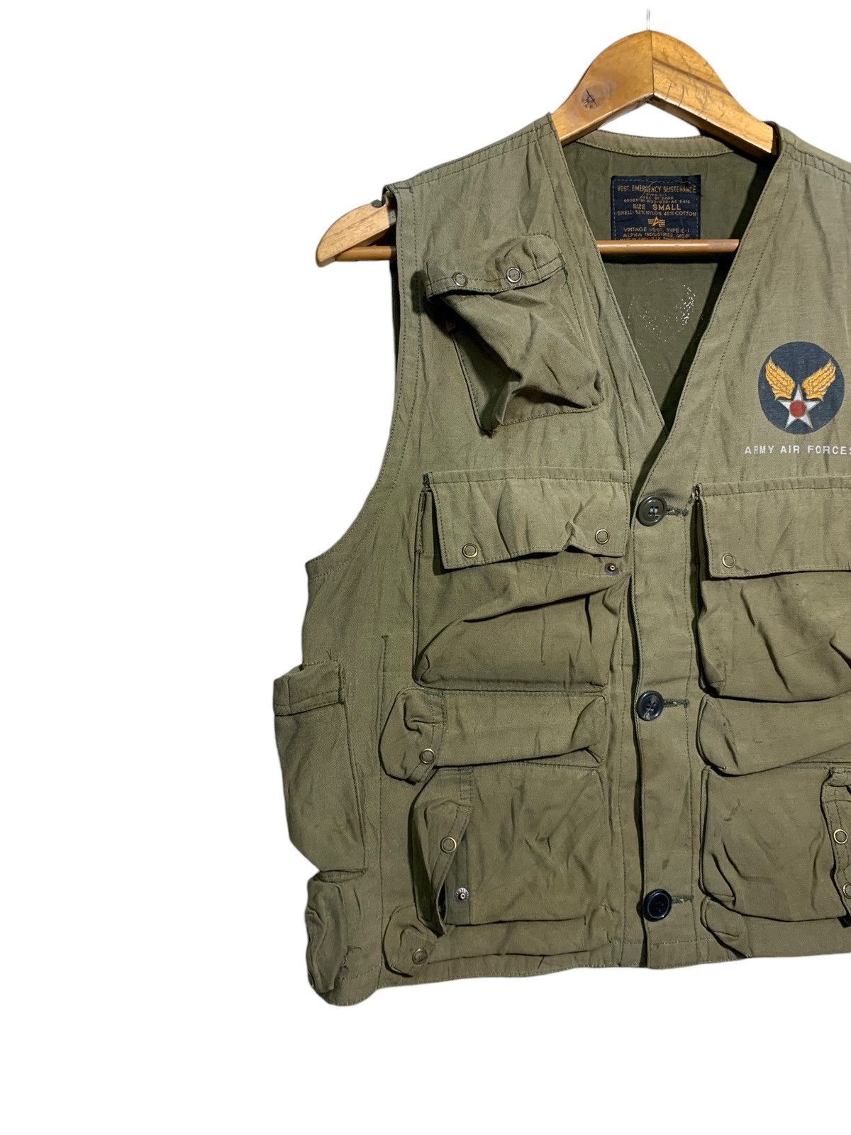 Alpha Industries 🔥VTG ALPHA INDUSTRIES TACTICAL VEST JACKET Size US S / EU 44-46 / 1 - 2 Thumbnail
