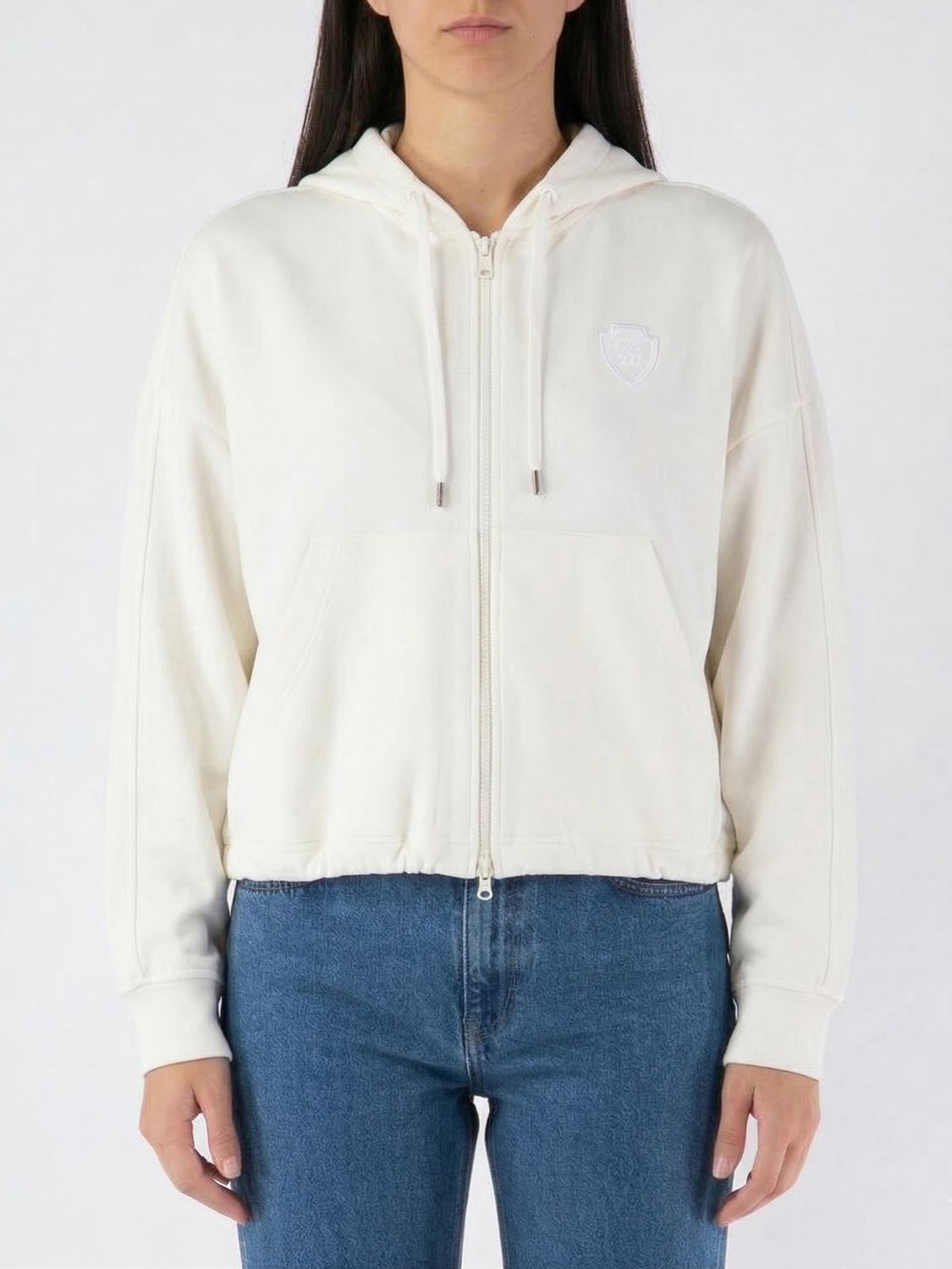 Brunello Cucinelli Brunello Cucinelli Sweatshirt Woman White Size S / US 4 / IT 40 - 1 Thumbnail