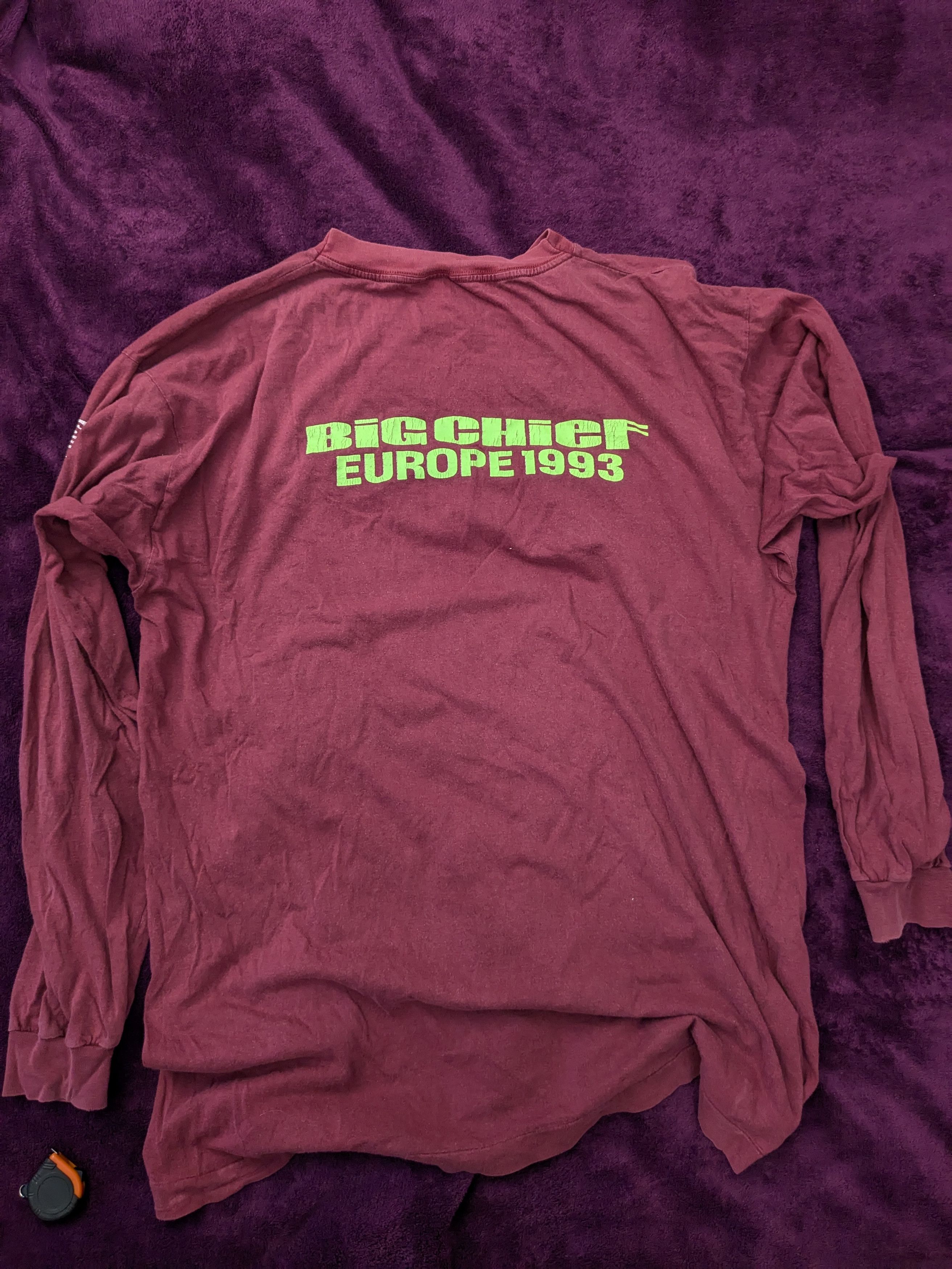 Band Tees Vintage 1993 Big Chief long sleeve european tour Size US XL / EU 56 / 4 - 2 Thumbnail