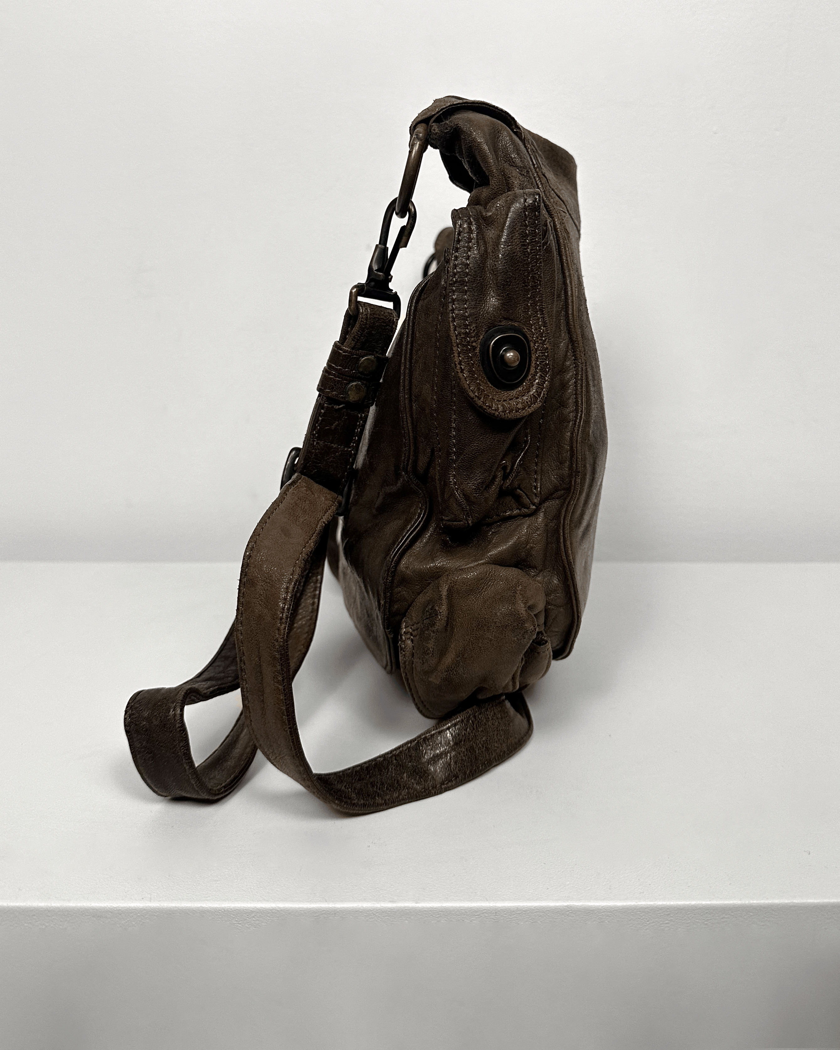 Julius Julius Leather Gas Mask Crossbody Messenger Bag Size ONE SIZE - 4 Thumbnail