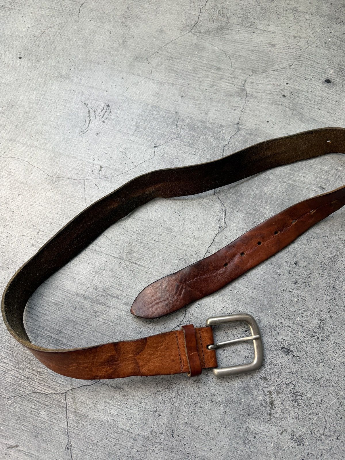 Japanese Brand 00’s NUMBER NINE STYLE DRAGON LEATHER RARE Y2K BELT VINTAGE Size ONE SIZE - 6 Thumbnail