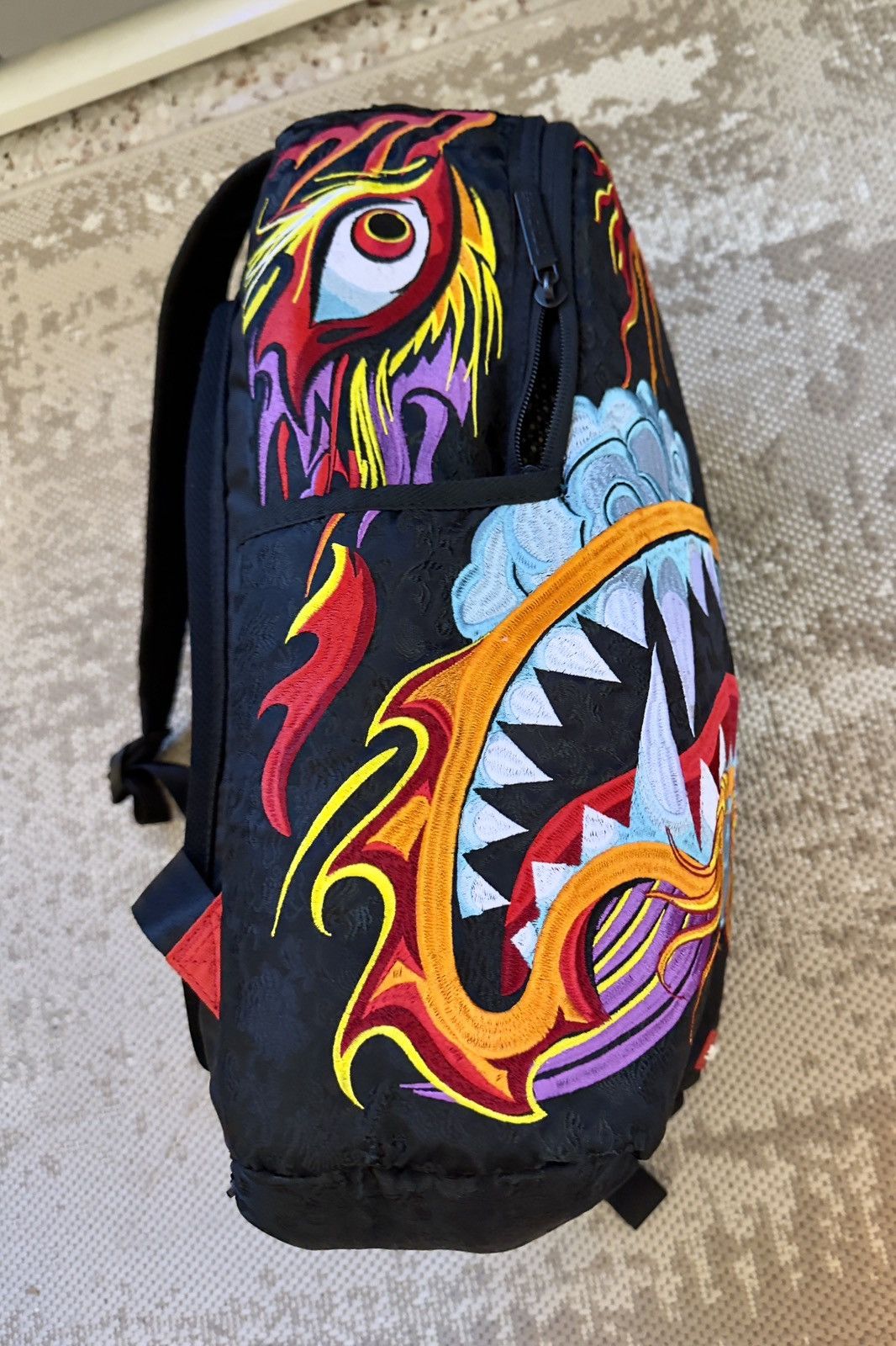 Sprayground Sprayground Dragon Shark Embroidered Backpack Size ONE SIZE - 2 Thumbnail