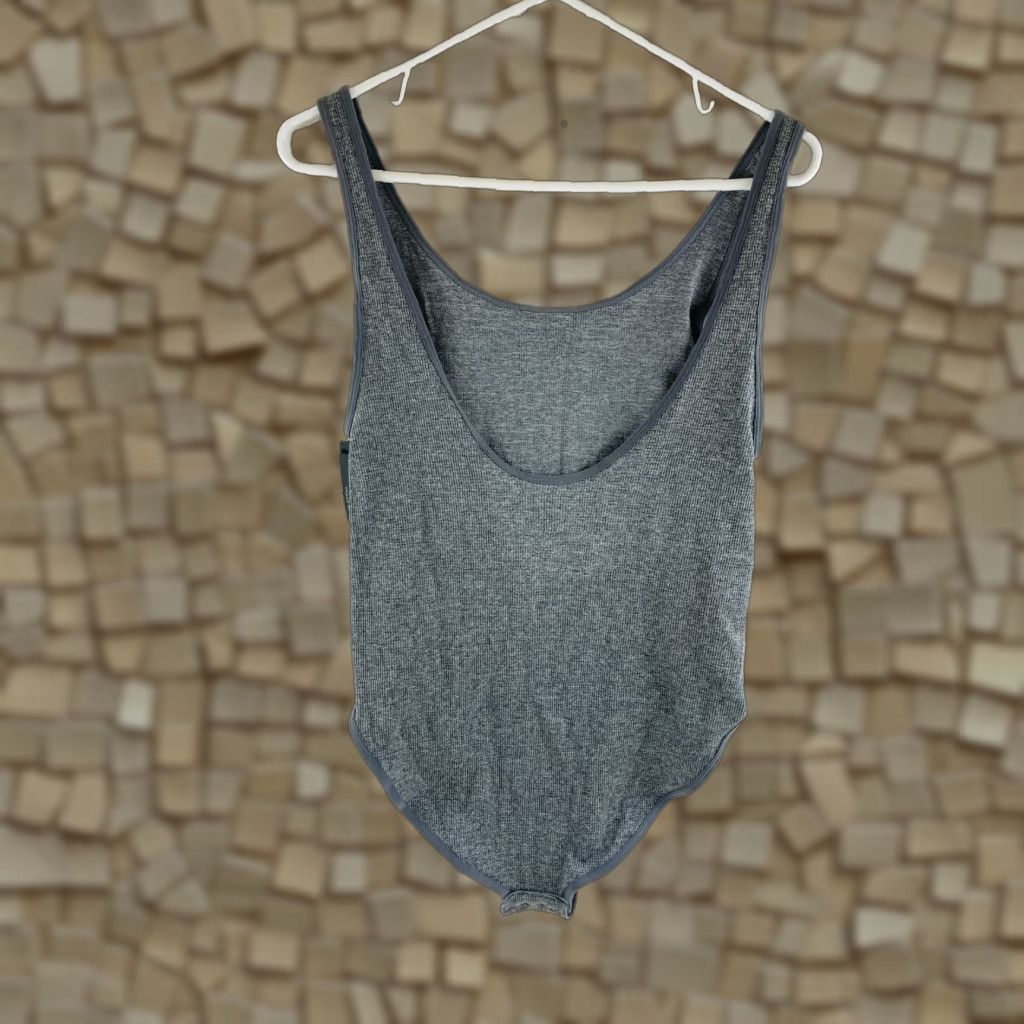 Vintage Free Press Lingerie Bodysuit Women's Large Gray Sleeveless NWT Bodysuit Women Size L / US 10 / IT 46 - 1 Thumbnail