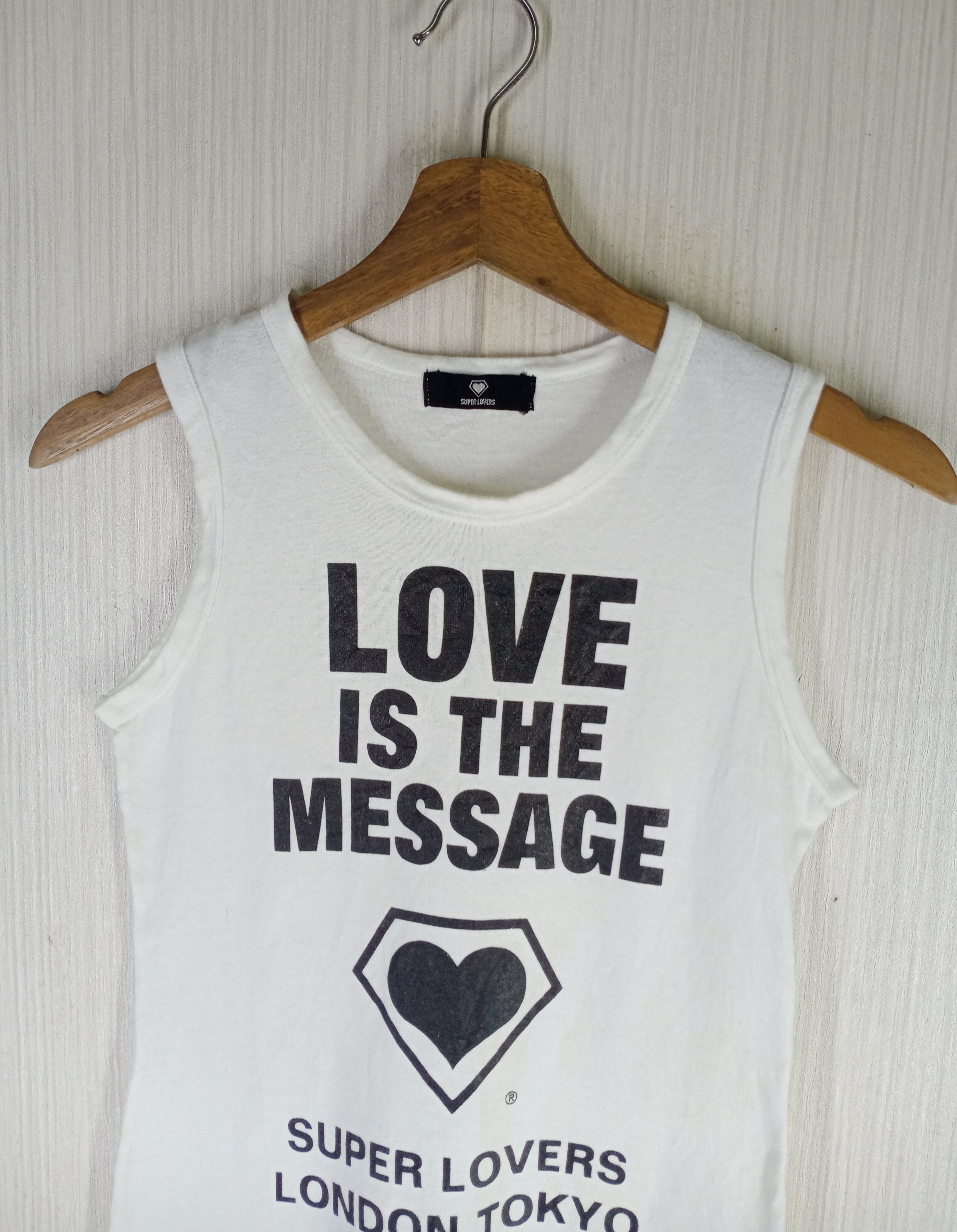 Japanese Brand Rare Vintage Super Lovers London Tokyo Tank Top Size US XXS / EU 40 - 3 Thumbnail