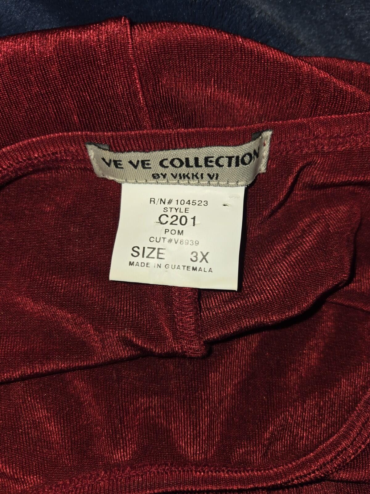 Other Ve Ve Collection By Vikki Vi Women's Red Top 3X Bottom 1X Size ONE SIZE - 8 Thumbnail