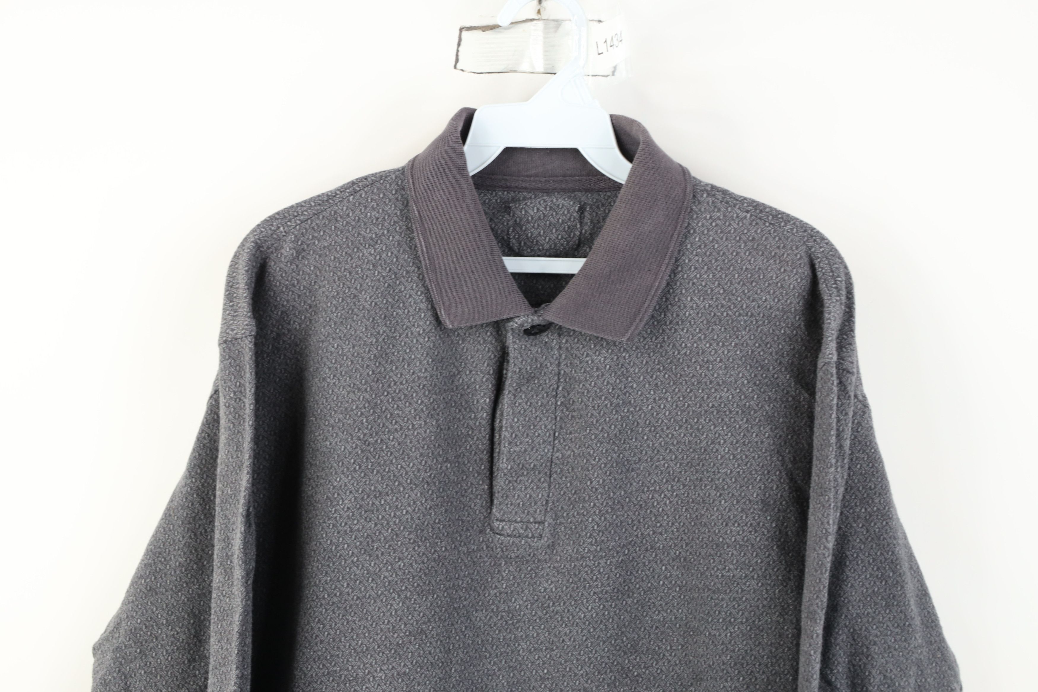 Vintage Vintage 90s Y2K Streetwear Knit Long Sleeve Rugby Polo Size US M / EU 48-50 / 2 - 2 Thumbnail