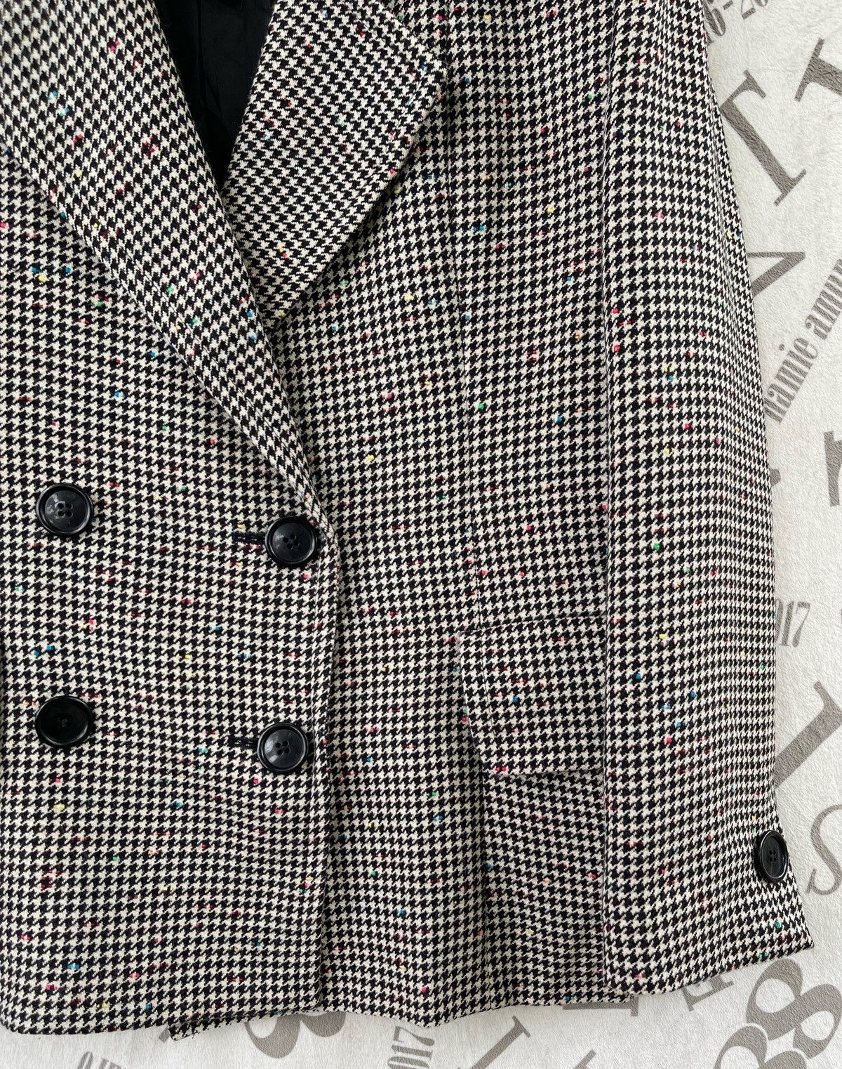 Yves Saint Laurent 🔥A/W 1980 YVES SAINT LAURENT WOMEN'S HOUNDSTOOTH JACKET Size M / US 6-8 / IT 42-44 - 11 Thumbnail
