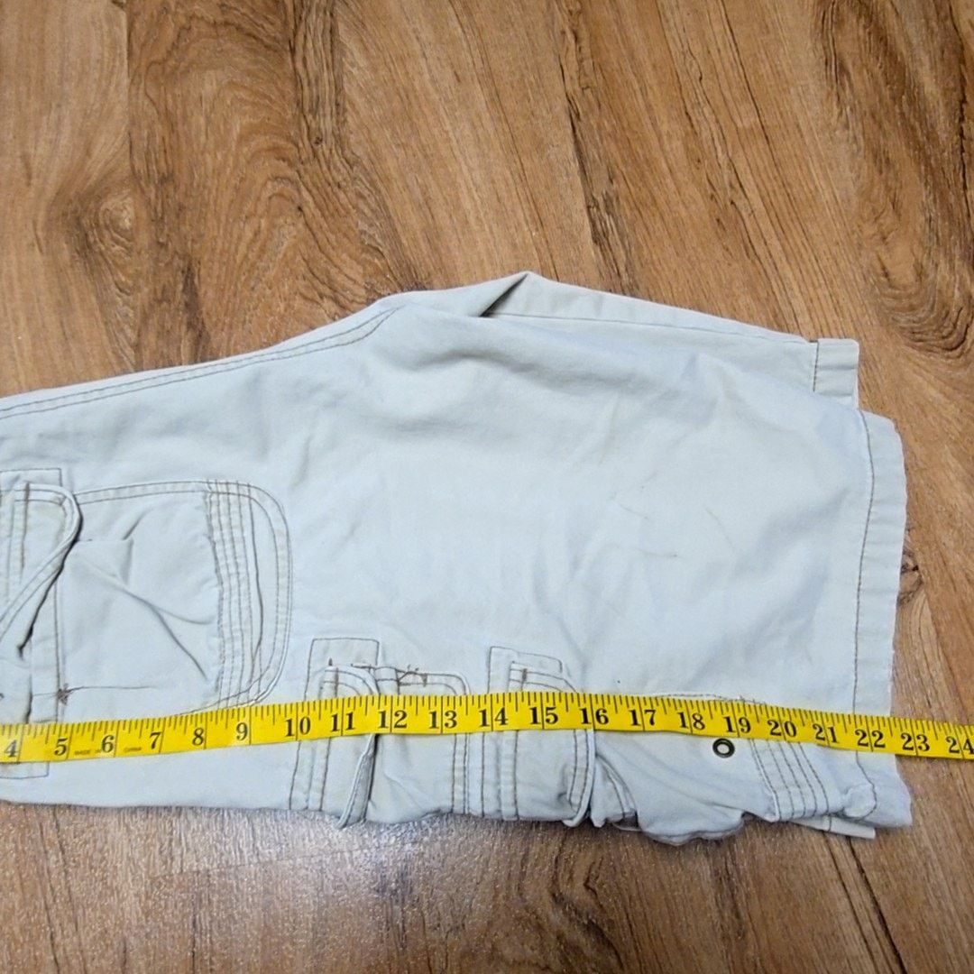 Iron Co. Iron Cargo Shorts Beige Multi-Pocket Utility Mens 32 Shorts Size US 32 / EU 48 - 14 Thumbnail