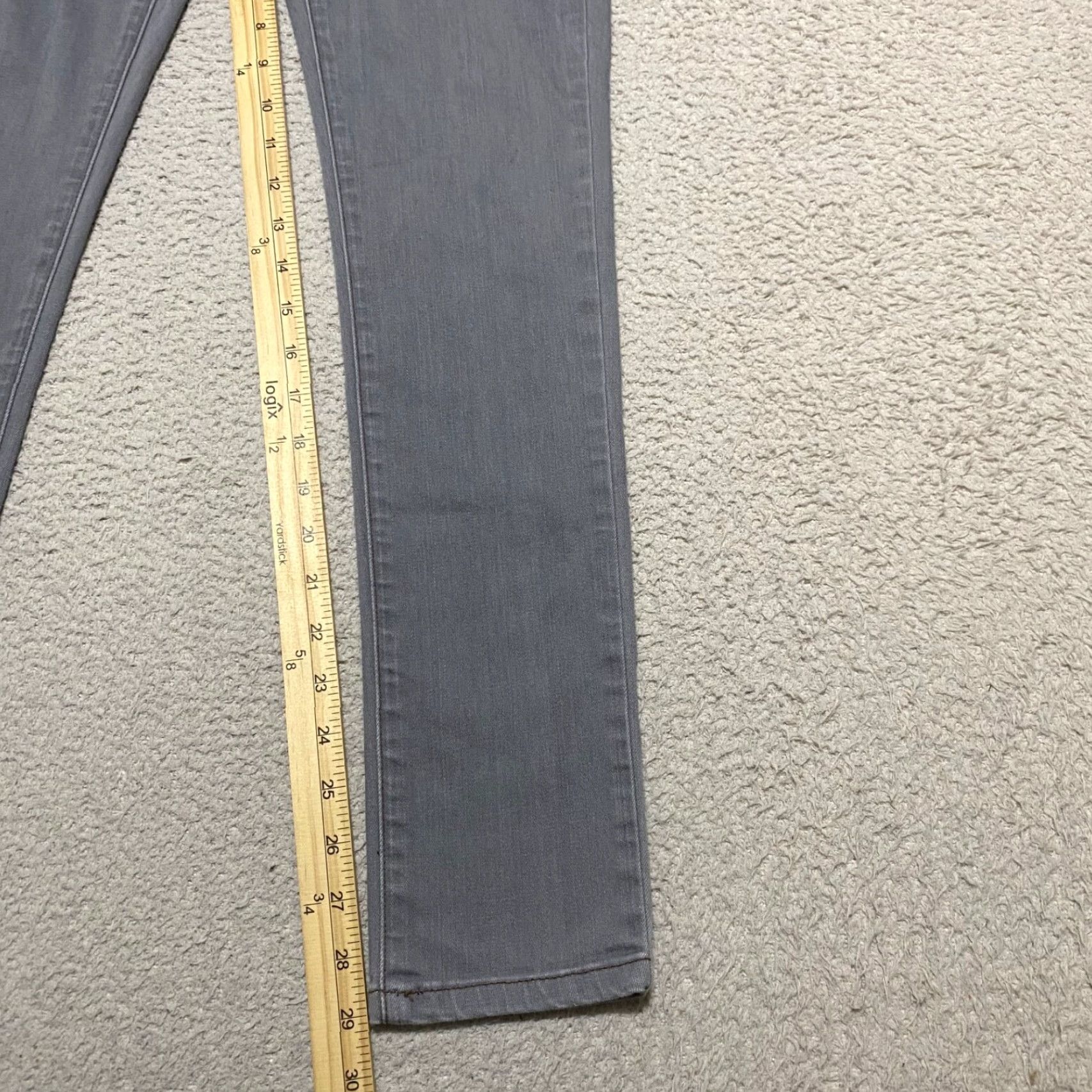 Eileen Fisher Eileen Fisher Womens Jeans sz 2 Gray Denim Organic Cotton Mid Rise Slim Straight Modern Weekend Wear Shirt? Size 28" / US 6 / IT 42 - 3 Thumbnail