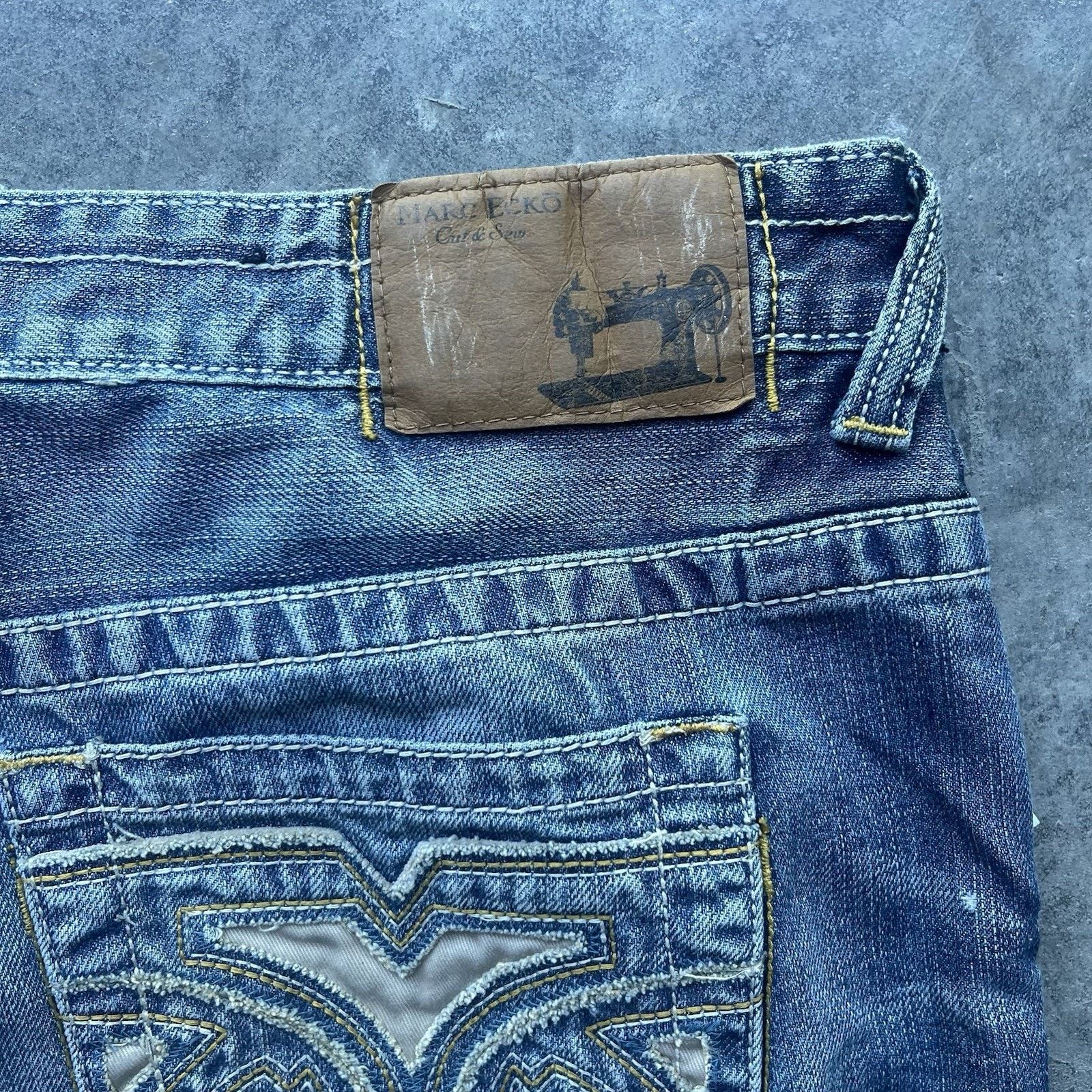 Ecko Unltd. Y2K Marc Ecko Baggy Jeans Men’s 36 X 32 Medium Faded Wash Em Size US 36 / EU 52 - 3 Thumbnail