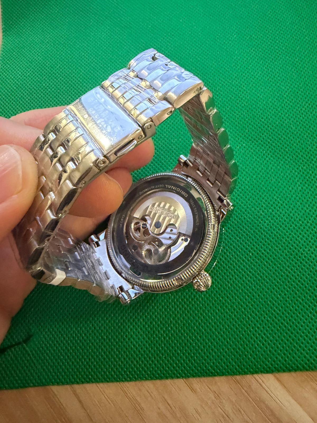 Sterling Silver STÜHRLING Original Special Reserve Dual Time Automatic 48mm Size ONE SIZE - 7 Thumbnail