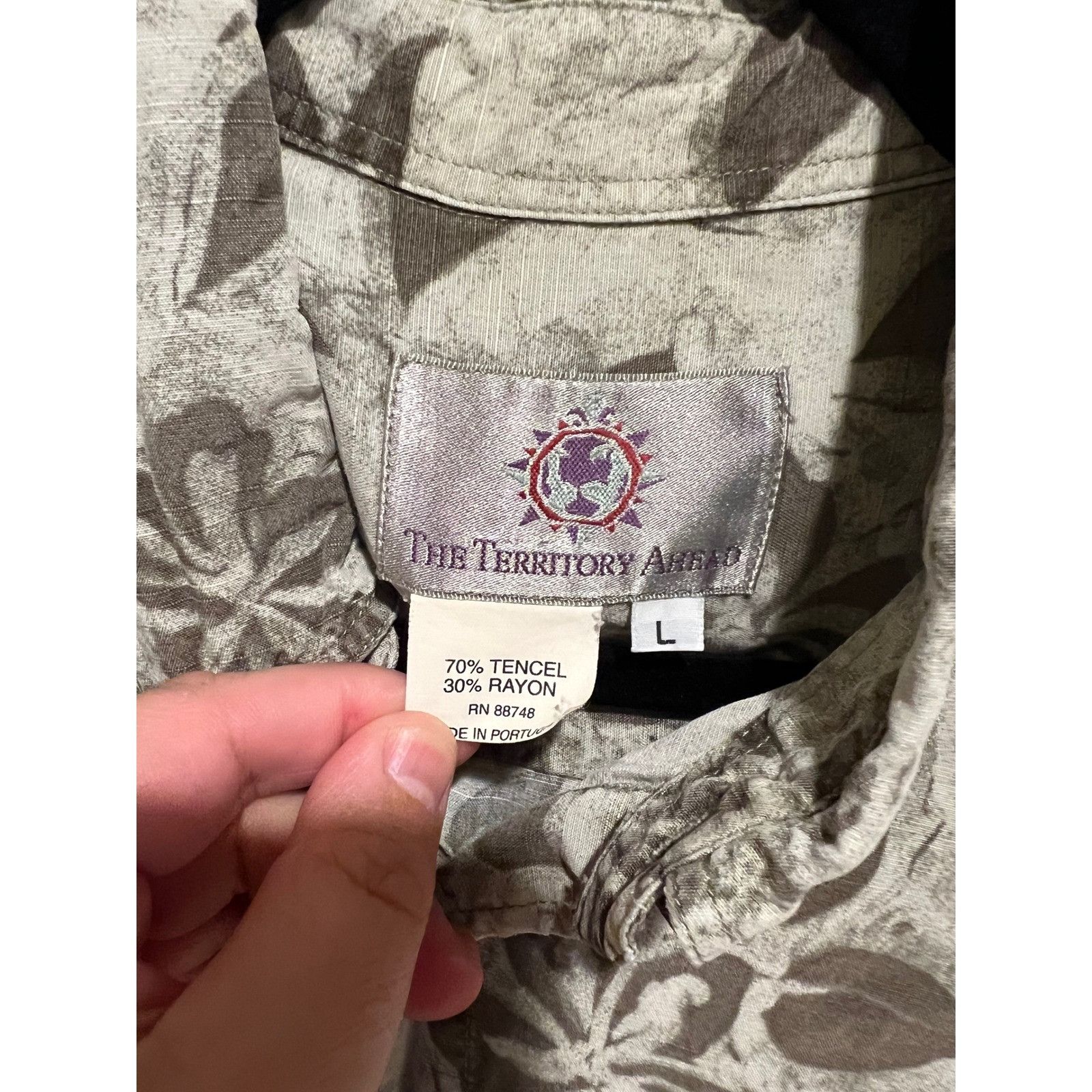 The Territory Ahead The Territory Ahead Mens Floral Print Short Sleeve Button Up Size US L / EU 52-54 / 3 - 3 Thumbnail