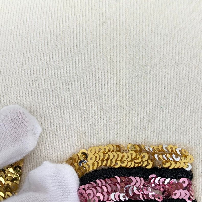 Gucci Gucci Beige logo sequin round-neck long-sleeved sweatshirt Size US M / EU 48-50 / 2 - 9 Thumbnail