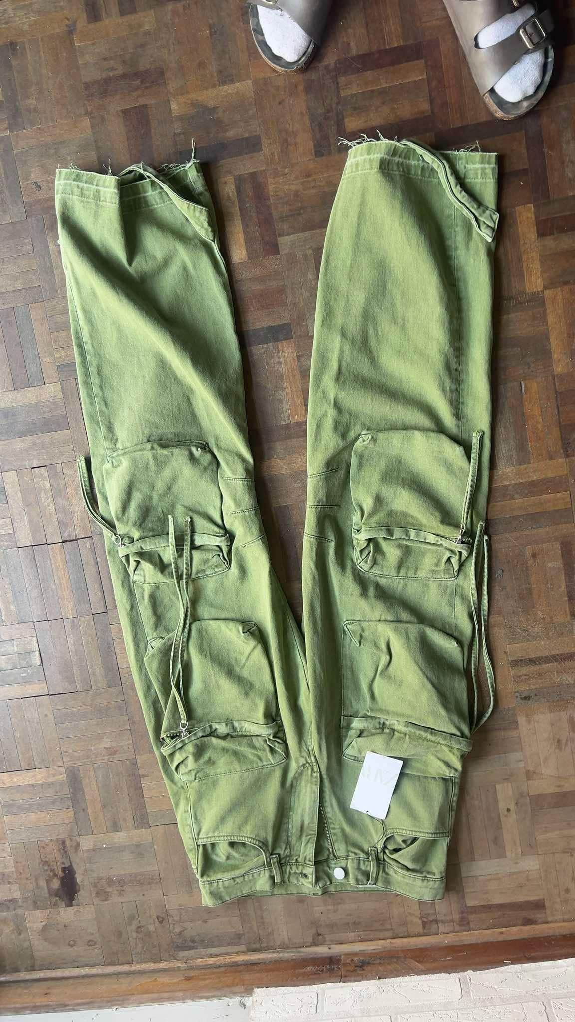 Zara Zara Cargo trousers size man 30 green color Size US 30 / EU 46 - 5 Thumbnail