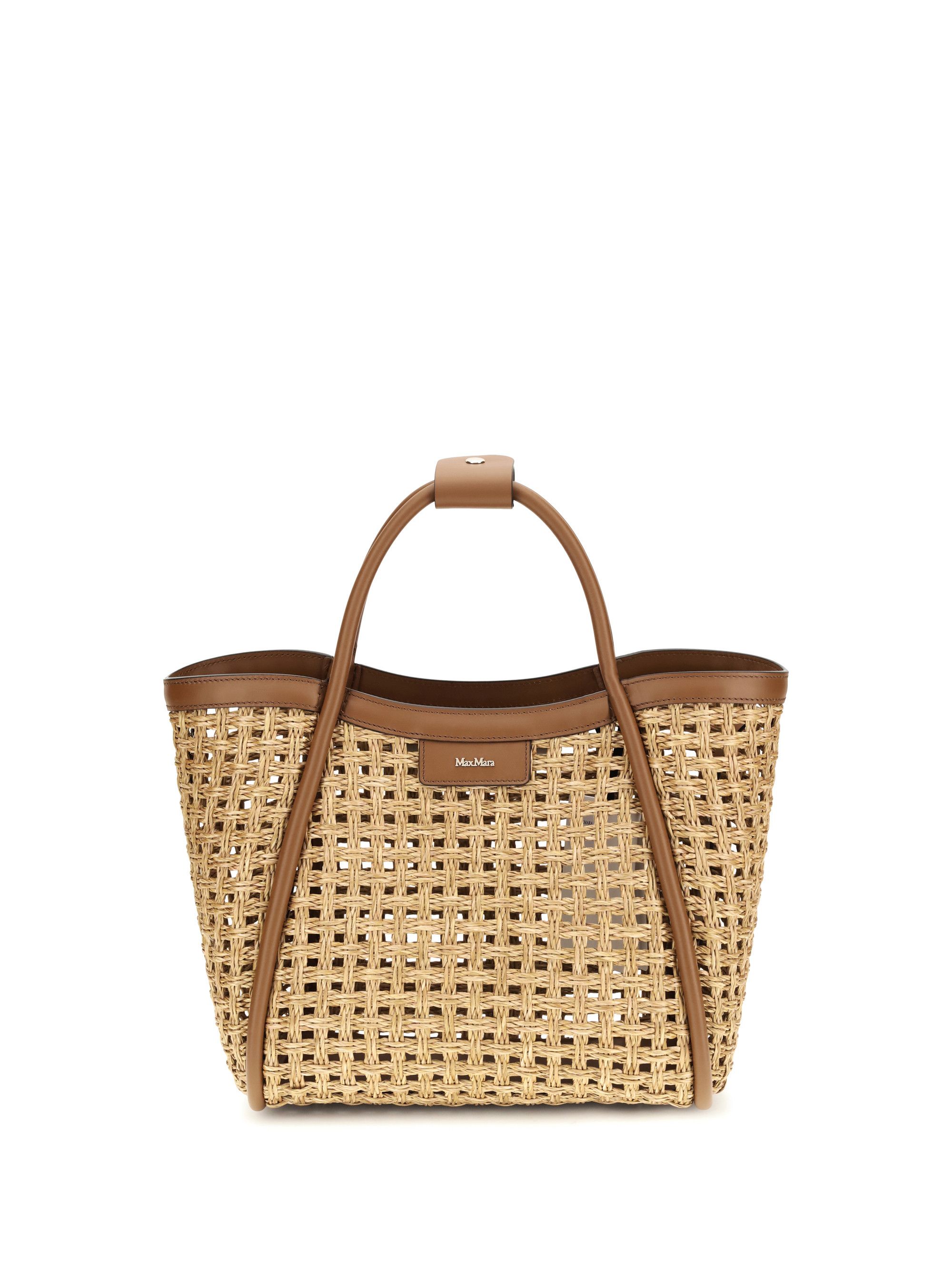 Max Mara Raffia Marine Tote Bag Size ONE SIZE - 1 Thumbnail
