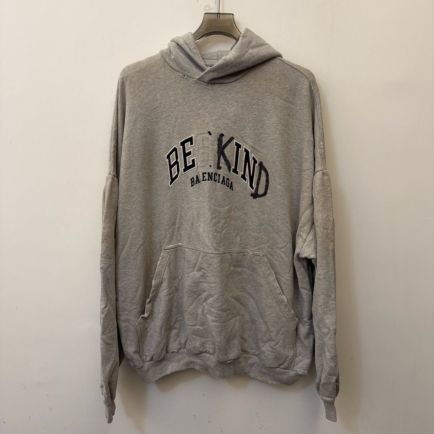 one of a kind　BALENCIAGA Balenciaga Balenciaga Be Kind Hoodie Size M | Grailed